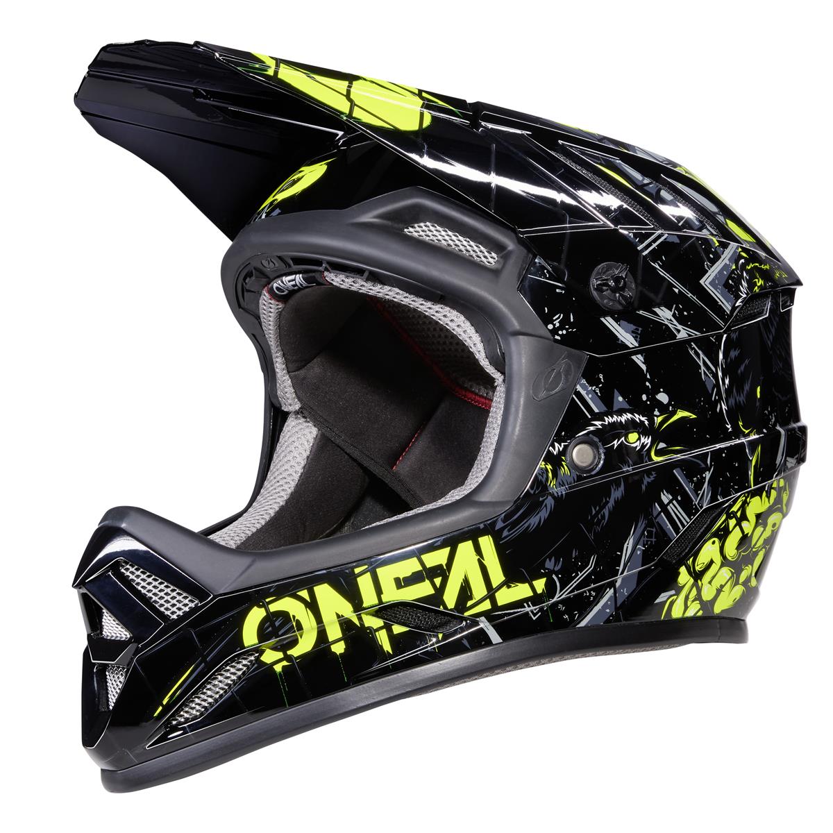 O'Neal Downhill MTB-Helm Backflip Zombie - Schwarz/Neon Gelb