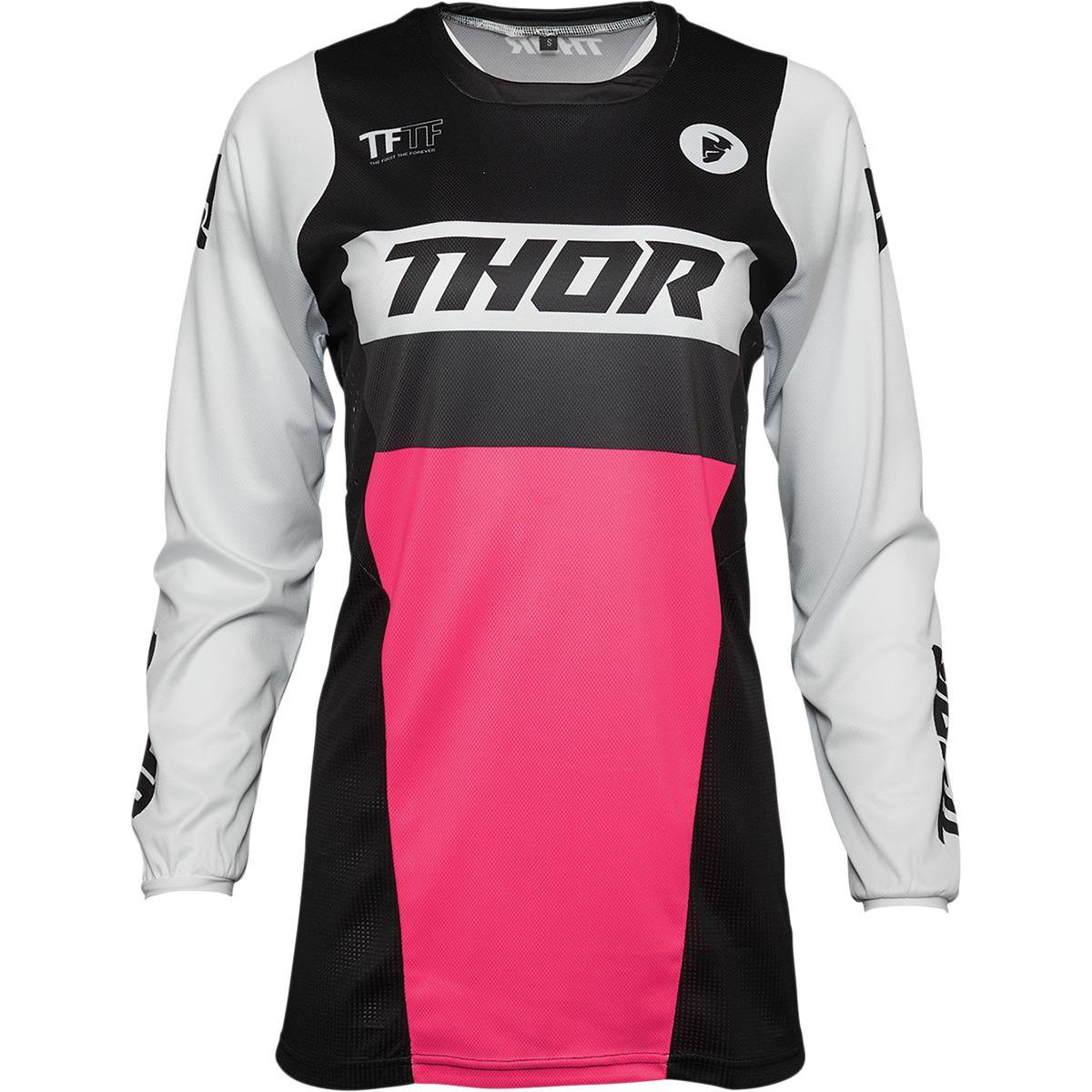 Thor Girls Jersey Pulse Racer - Black/Pink