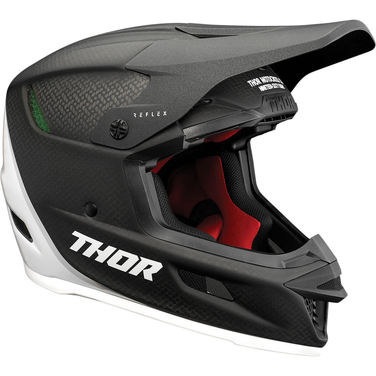 Thor Motocross-Helm Reflex Carbon Polar MIPS Carbon/Weiß