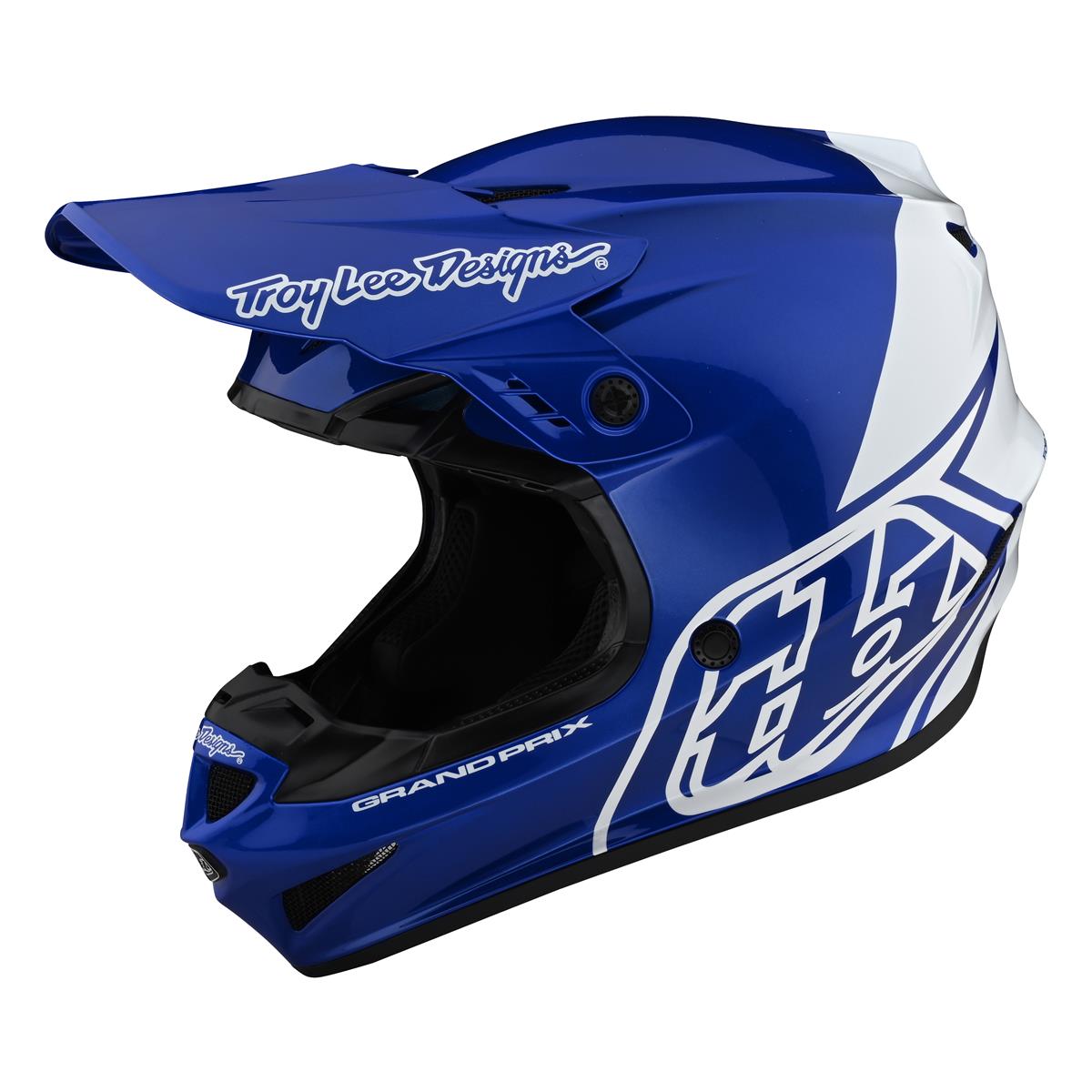 Troy Lee Designs Motocross-Helm GP Block - Blau/Weiß