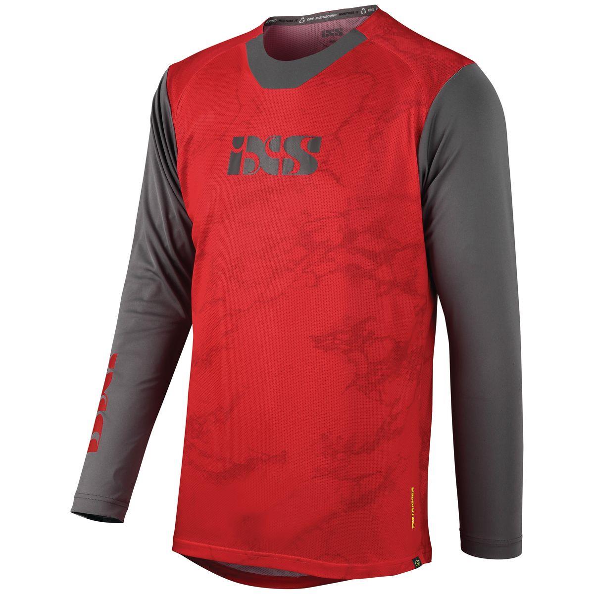 IXS MTB Jersey Long Sleeve Trigger X Air Red/Graphite