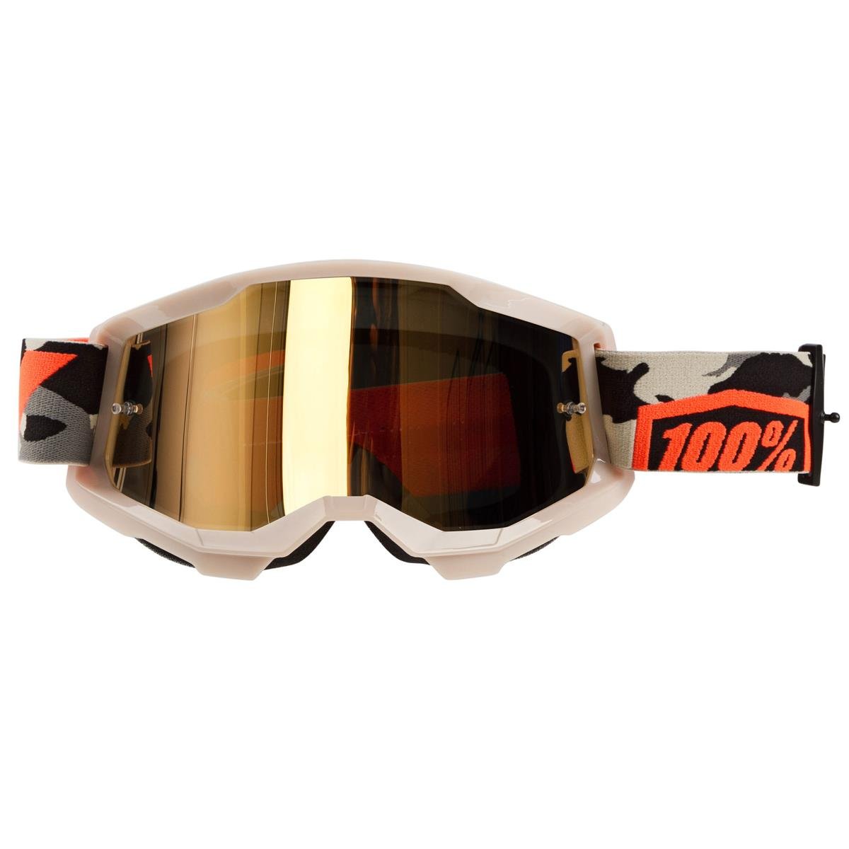 100% crossbrille Strata 2 Mirrored Motocross Mountain Bike DH MTB Helmet Glasses 
