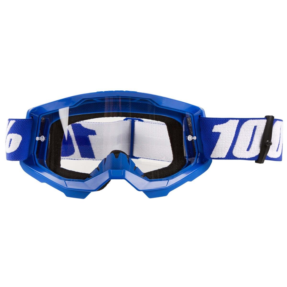 100% Goggle Strata Gen. 2 Blue - Clear Anti-Fog