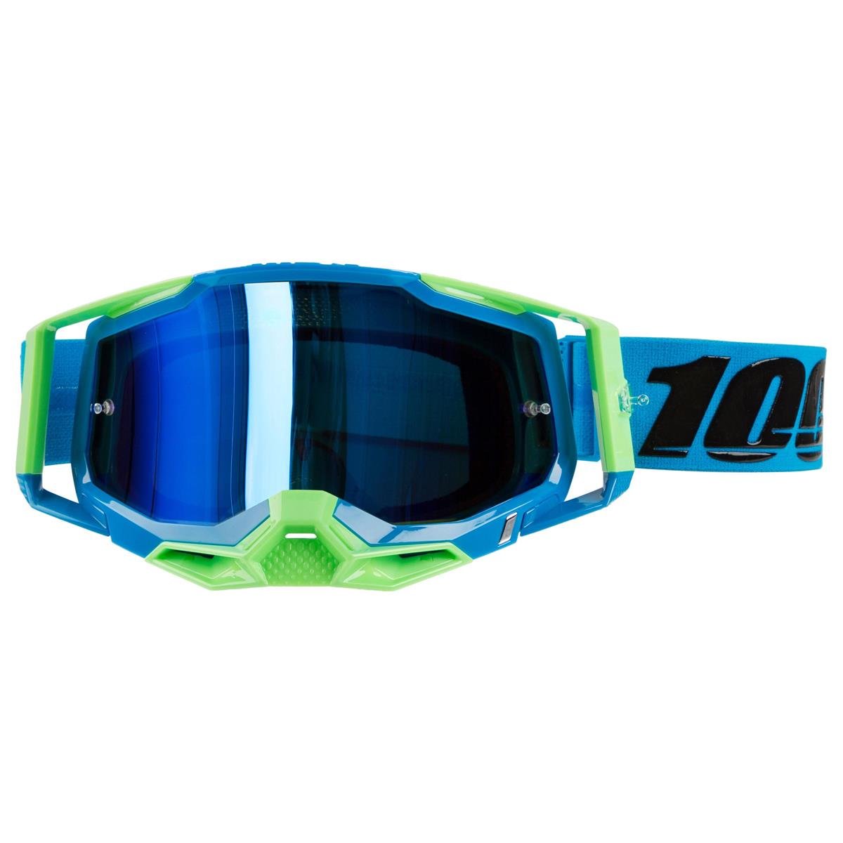 100% Crossbrille Racecraft Gen. 2 Fremont - Blau verspiegelt Anti-Fog