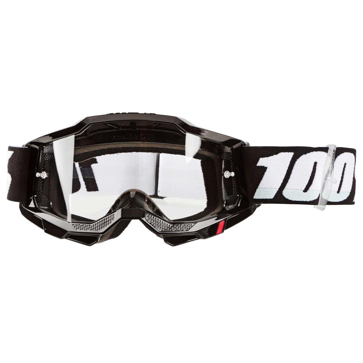 100% Maschera Accuri Gen. 2 OTG Black - Trasparente Anti-Fog