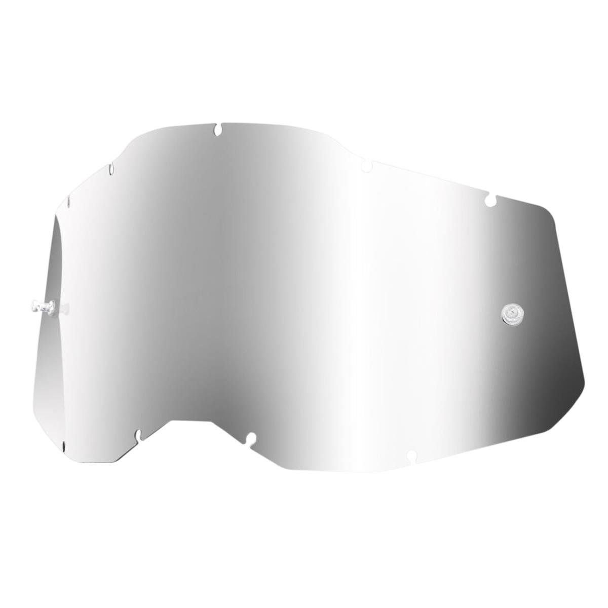 100% Replacement Lens Racecraft Gen. 2 / Accuri Gen. 2 / Strata Gen. 2 Silver Mirror - Antifog