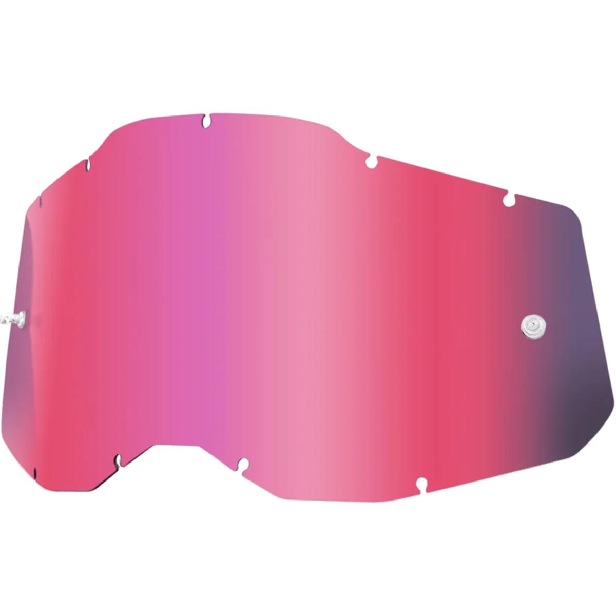 100% Replacement Lens Racecraft Gen. 2 / Accuri Gen. 2 / Strata Gen. 2 Pink Mirror - Antifog