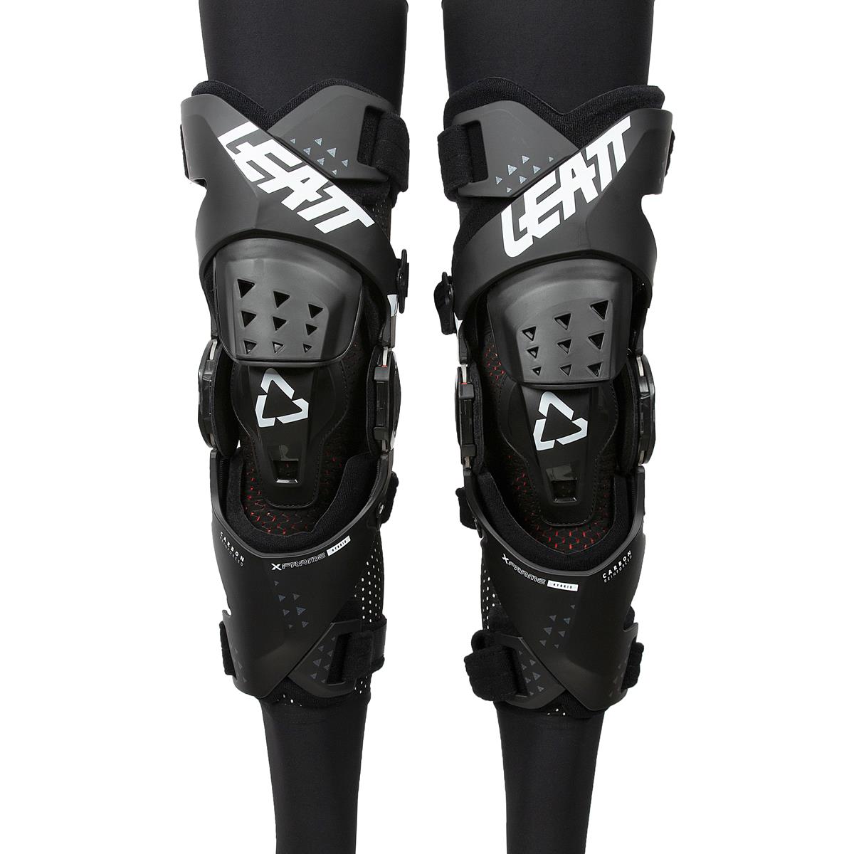 Leatt Knee Brace X-Frame Hybrid Pair, Black