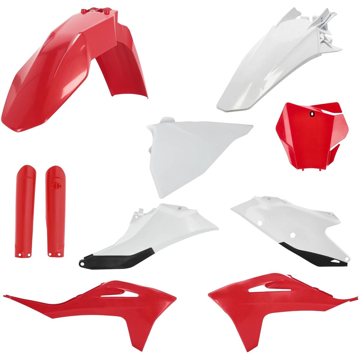 Acerbis Plastik-Kit Full-Kit Gas Gas MC/MCF 21-, Rot/Weiß