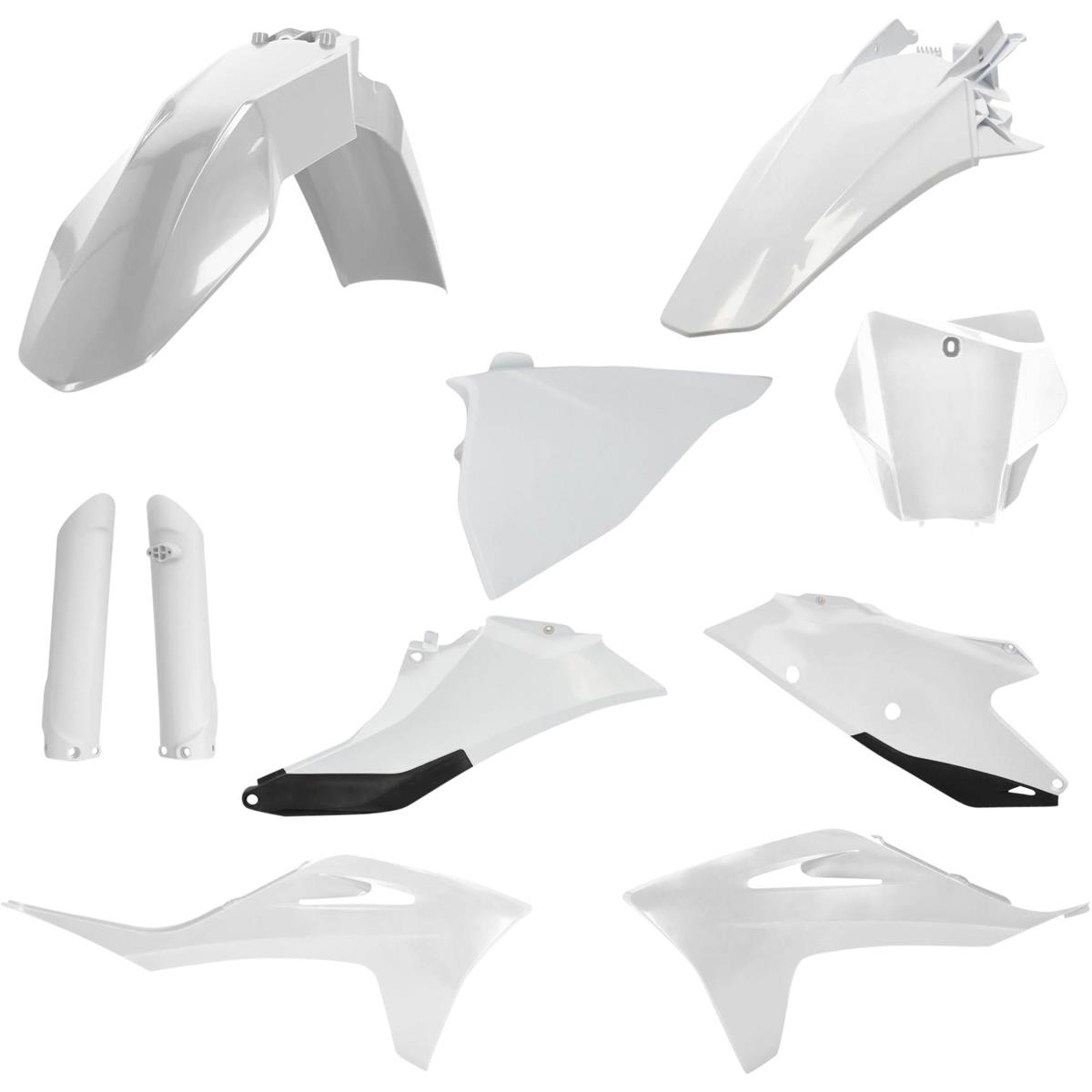 Acerbis Plastic Kit Full-Kit Gas Gas MC/MCF 21-, White/Black