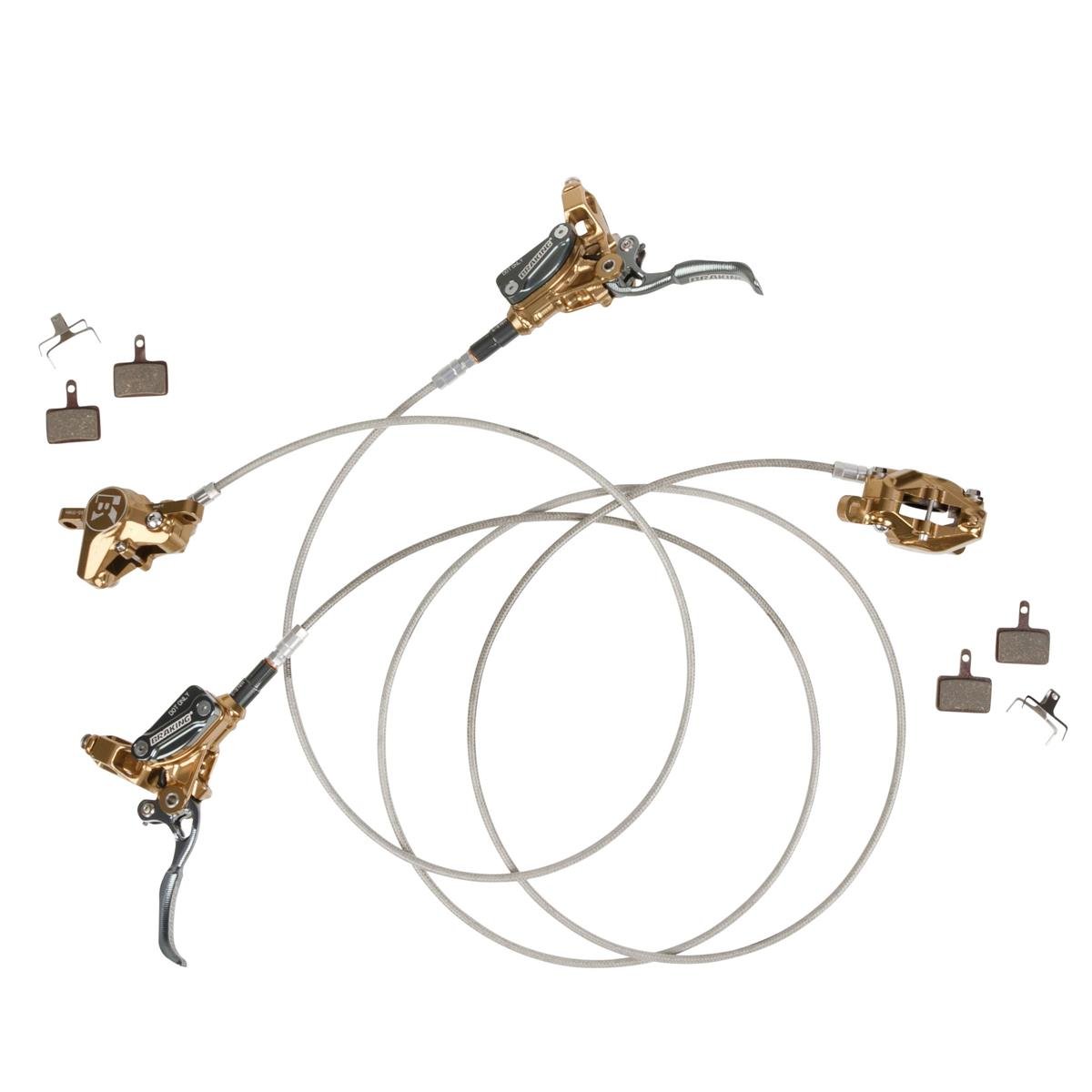 Braking MTB-Bremsen-Set Incas 2.0 Bronze, mit Stahlflexschlauch