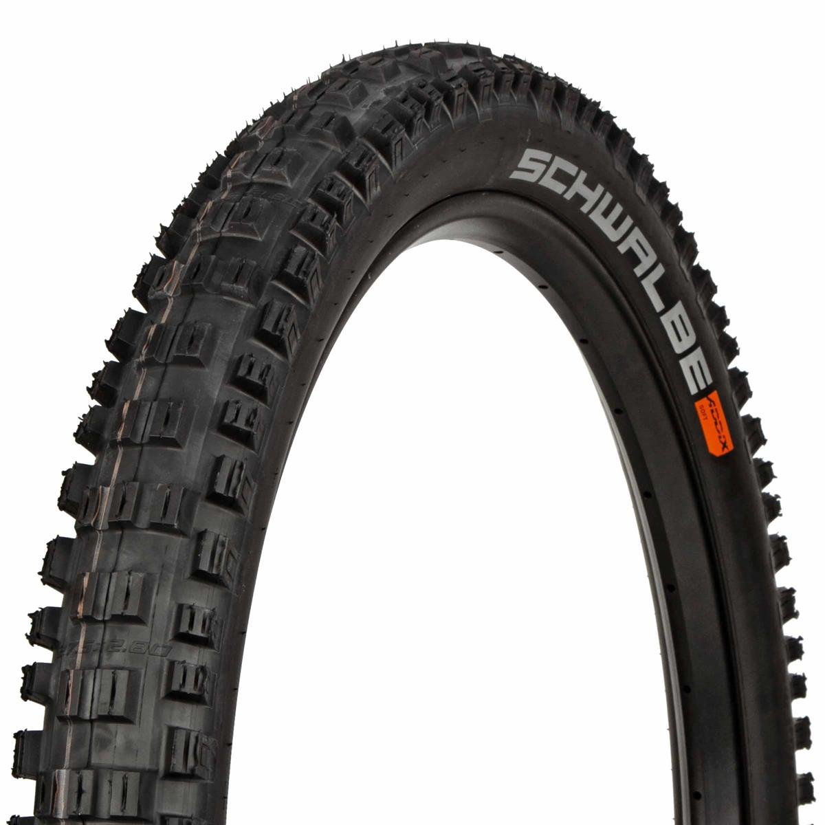 Schwalbe MTB Tire Eddy Current Front HS 496 Black, 27.5 x 2.8 Inches, Evo, Super Trail, SnakeSkin, Tubeless Easy, Addix Soft, Foldable
