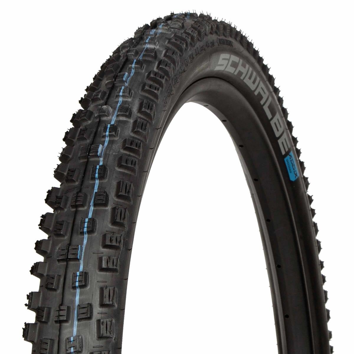 Schwalbe MTB Tire Eddy Current Front HS 496 Black, 29 x 2.4 Inches, Evo, Super Trail, SnakeSkin, Tubeless Easy, Addix Soft, Foldable