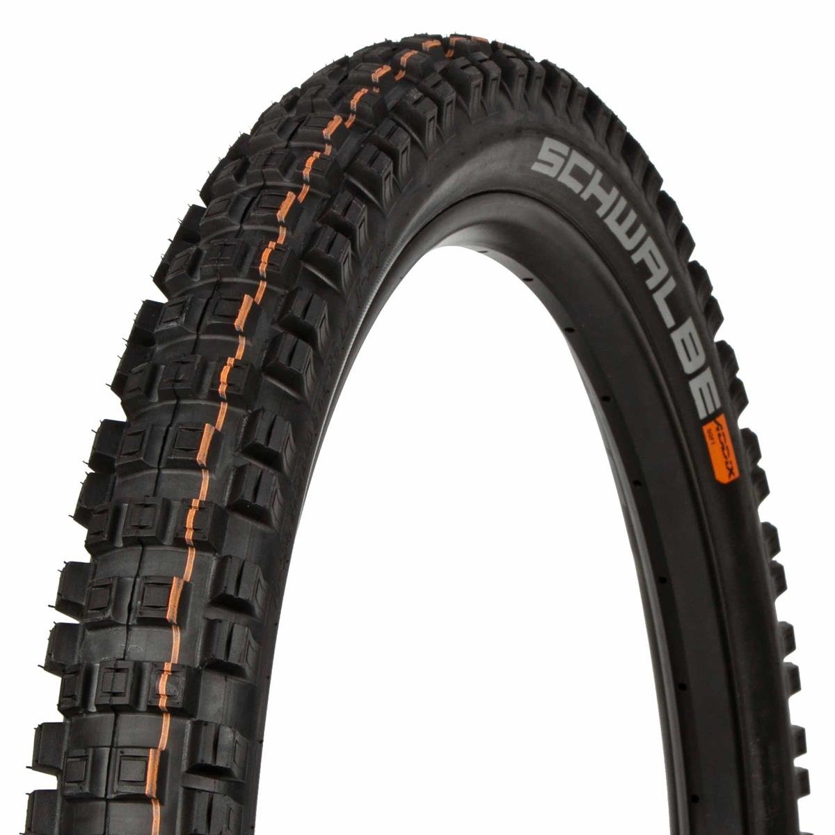 Schwalbe MTB Tire Eddy Current Rear HS 497 Black, 27.5 x 2.8 Inches, Evo, Super Trail, SnakeSkin, Tubeless Easy, Addix Soft, Foldable