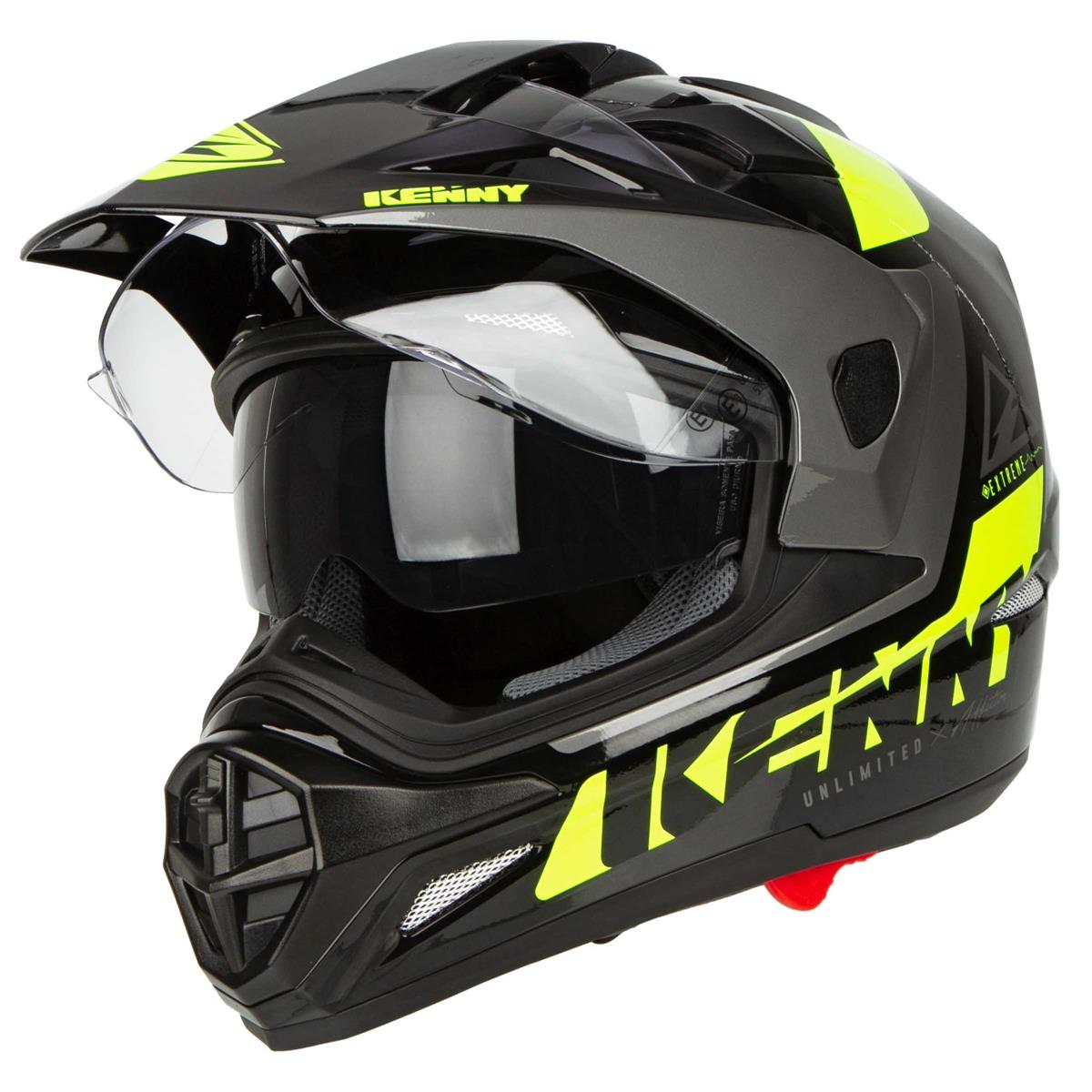 Kenny Adventure Helmet Extreme Black/Neon Yellow