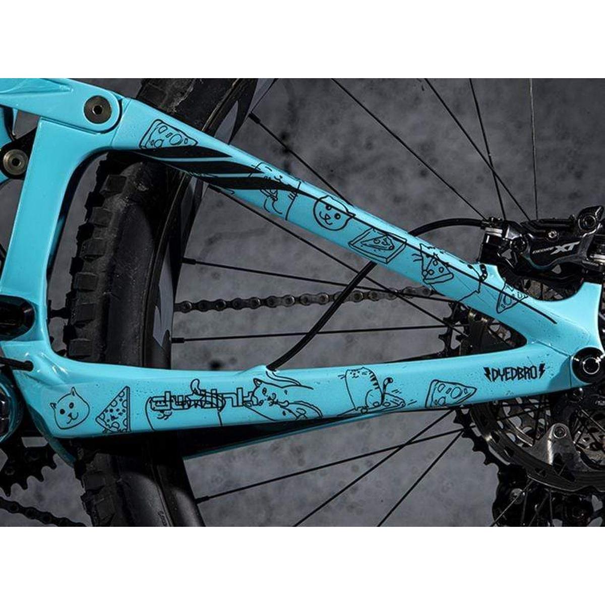4 Farben Fahrrad Cycling MTB PC Kettenstrebenschutz Schutz best Rahmen Prot M4Q4 