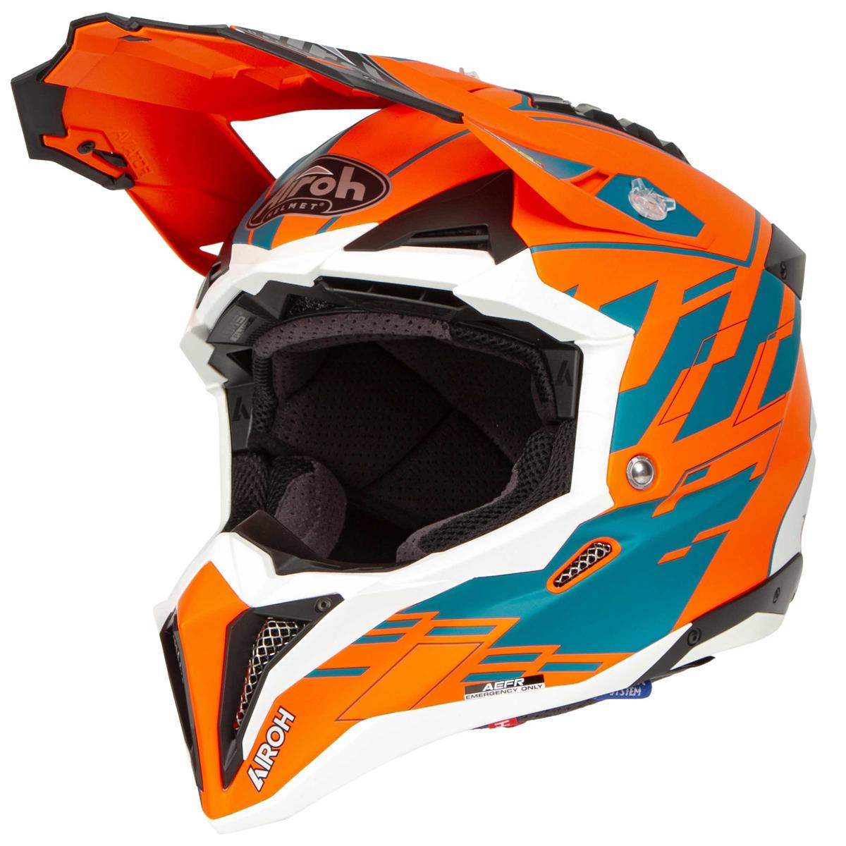 Airoh Motocross-Helm Aviator 3 Rampage - Orange