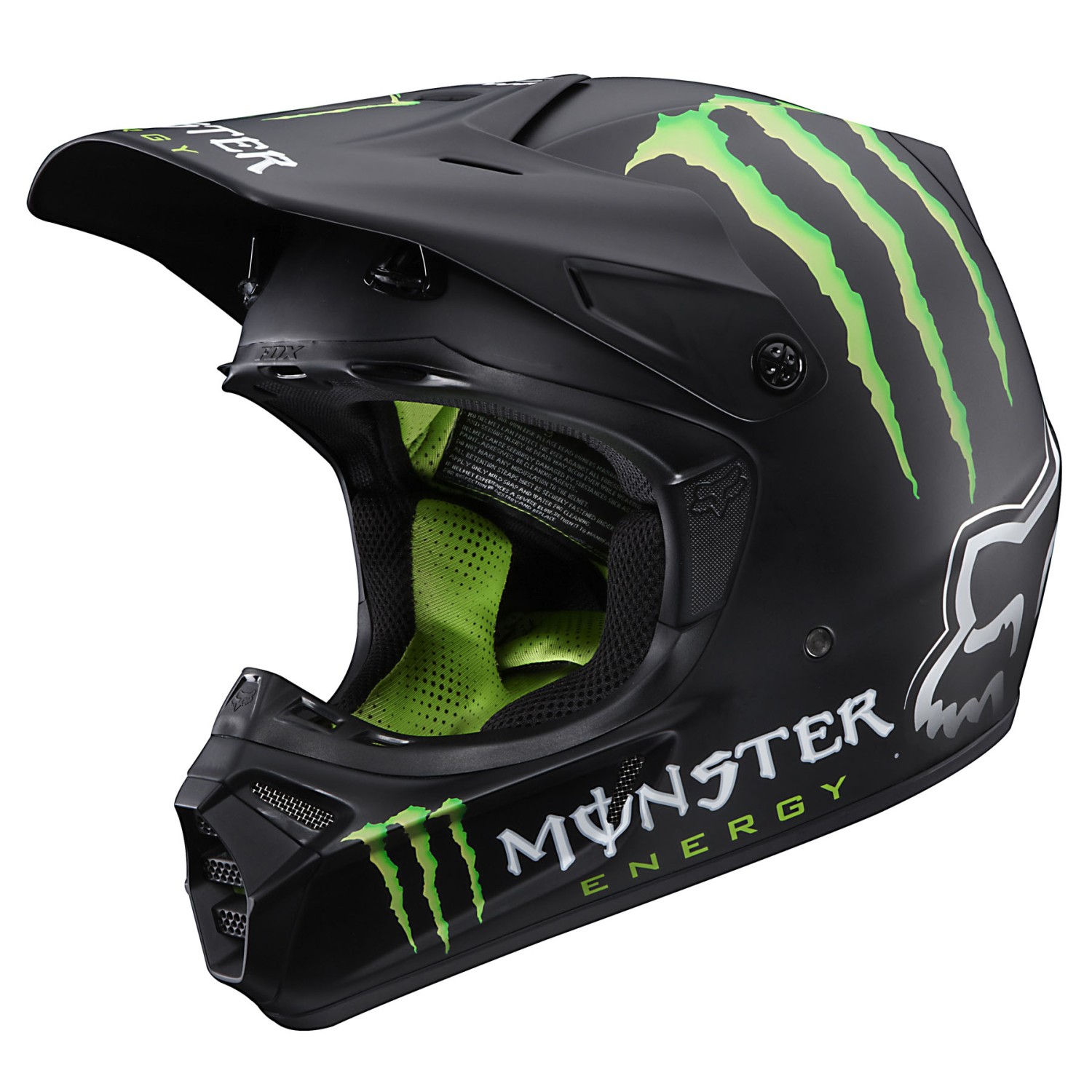 Motocross/MTB Schutzbekleidung-MX Helme - Fox Helm V3 Monster Replica - Matte Black