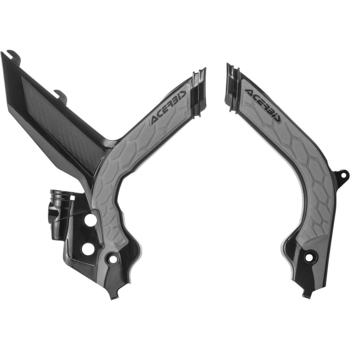 Acerbis Protections de Cadre Anti-Dérapante X-Grip KTM SX/SXF 19-, Noir/Gris