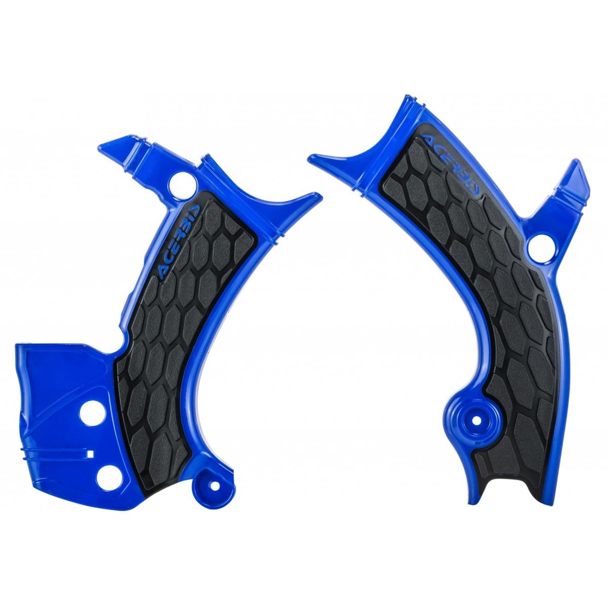 Acerbis Protections de Cadre Anti-Dérapante X-Grip Yamaha YZF/WR-F, Bleu