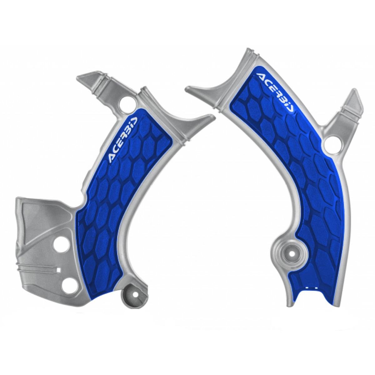 Acerbis Frame Guard X-Grip Yamaha YZ-F/WR-F, Silver/Blue