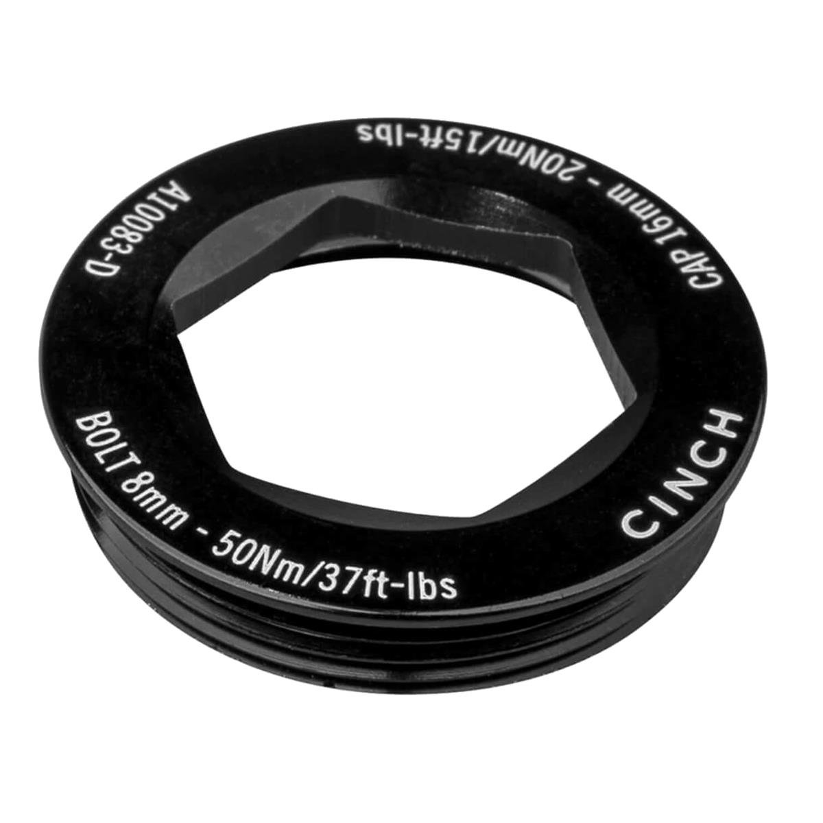 Race Face Crank Puller Cap with Washer Cinch XC/AM Matte Black, Right