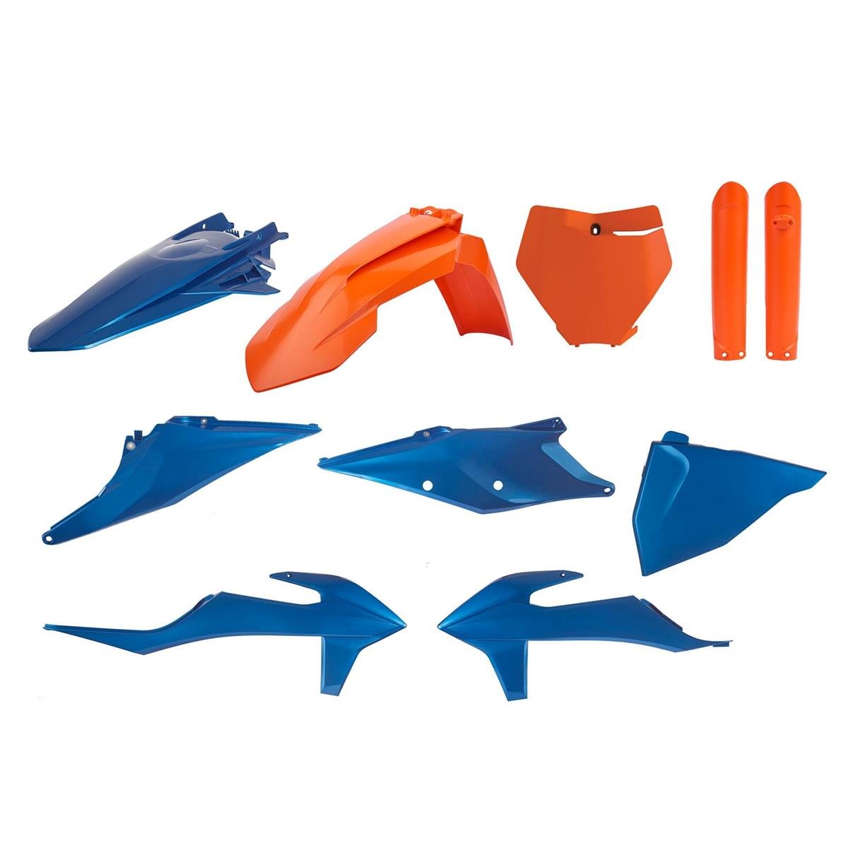 Polisport Plastic Kit Full-Kit KTM SX/SX-F 19-, Blue Metal Flow