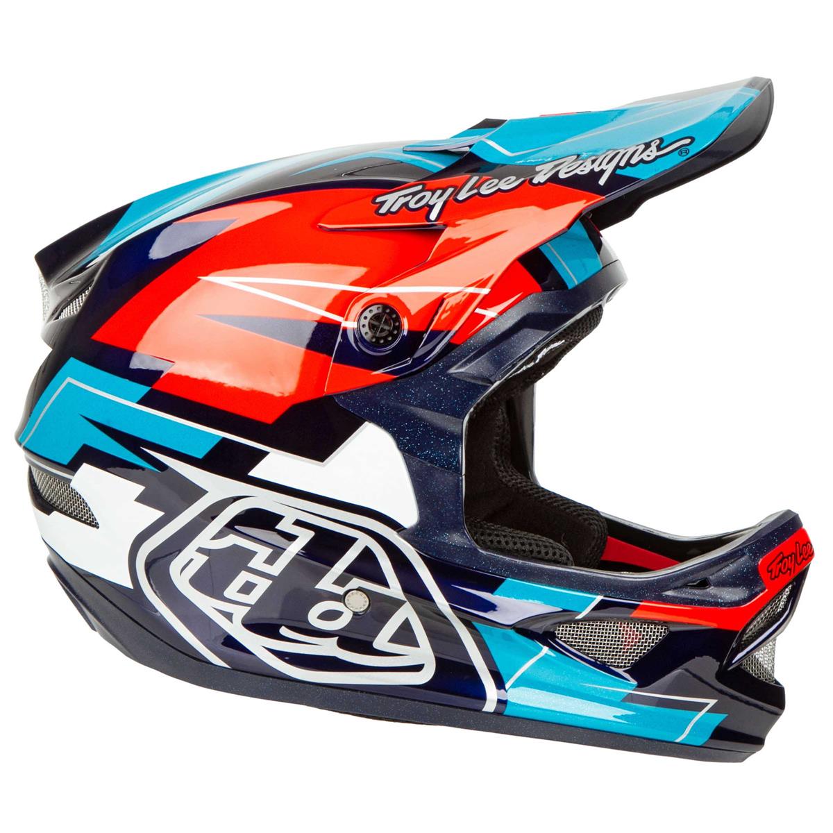 Mountain Bike Troy Lee Designs Adult Downhill BMX Full Face D3 Fiberlite Helmet Vertigo