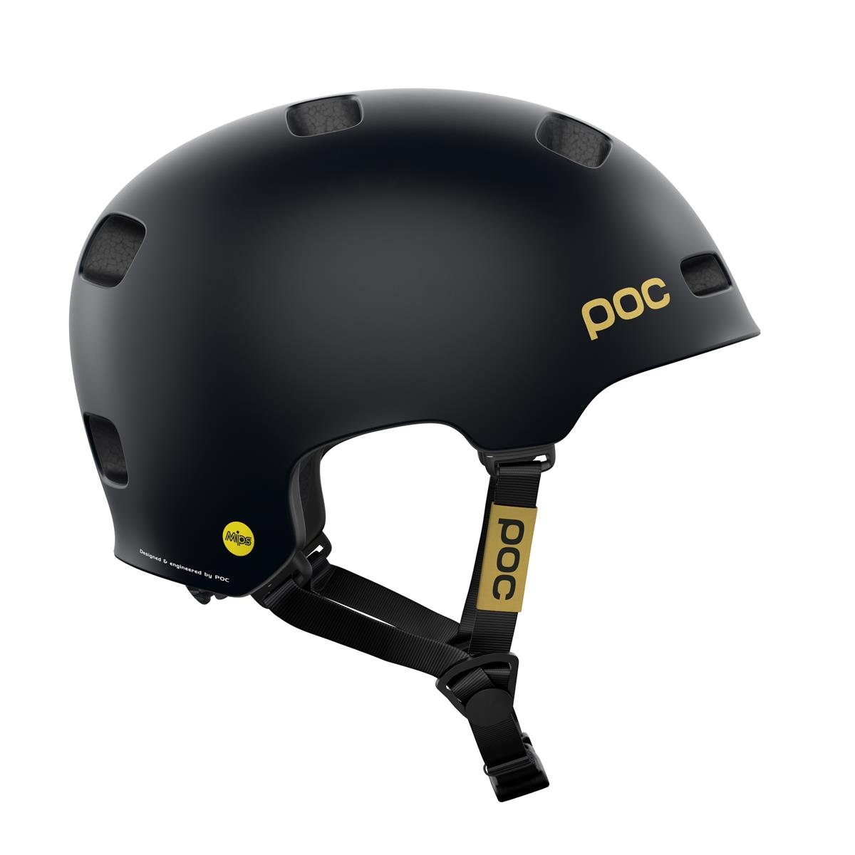 POC Helmet Crane MIPS Fabio Ed. Uranium Black Matt/Gold | Maciag Offroad