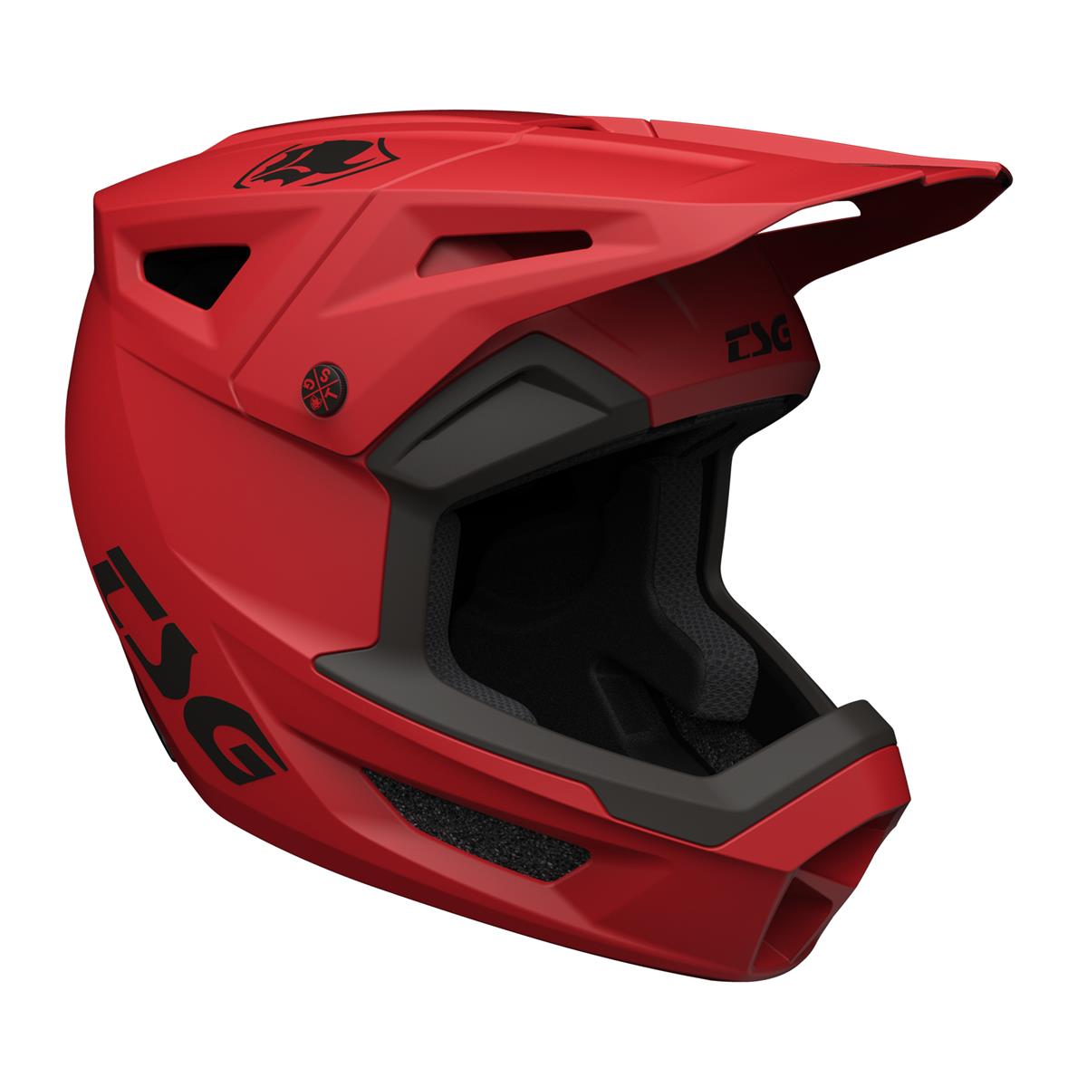 TSG Downhill MTB Helmet Sentinel Solid - Satin Red