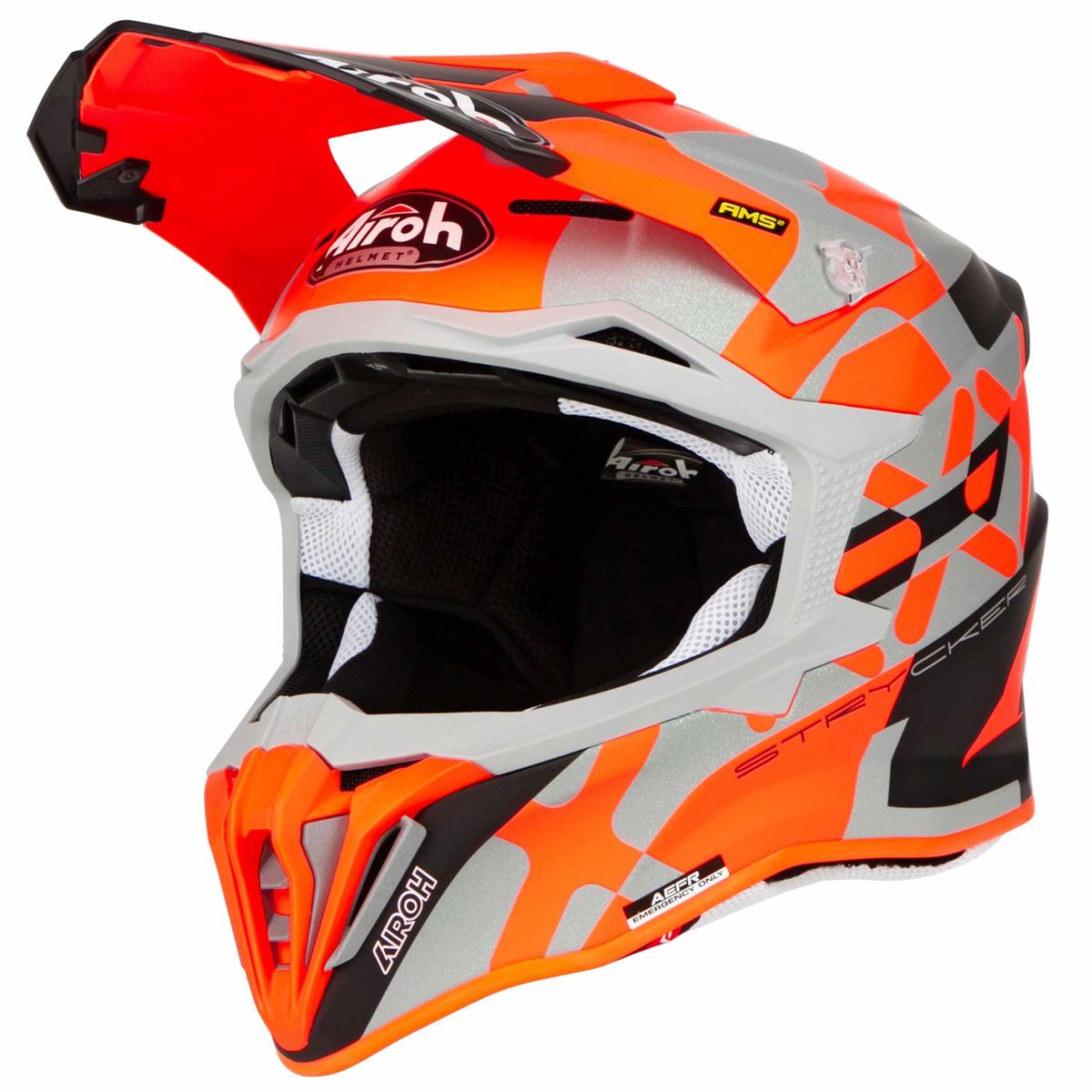 Airoh MX Helmet Strycker XXX - Matt - Orange | Maciag Offroad