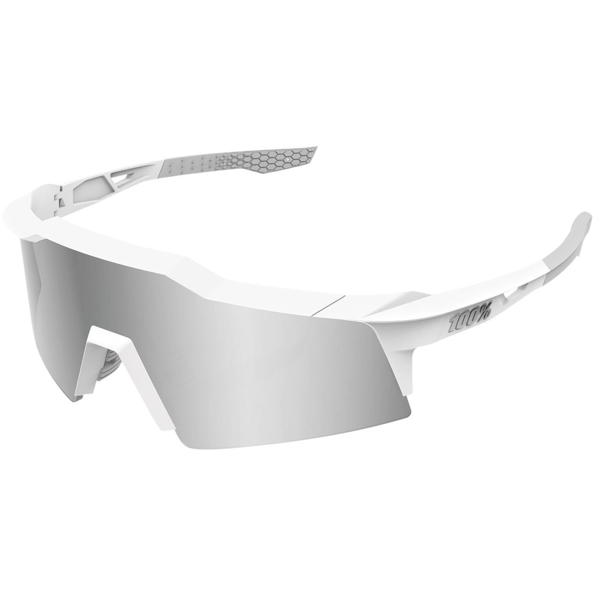 glasses 100% speedcraft WHITE HIPER SILVER 