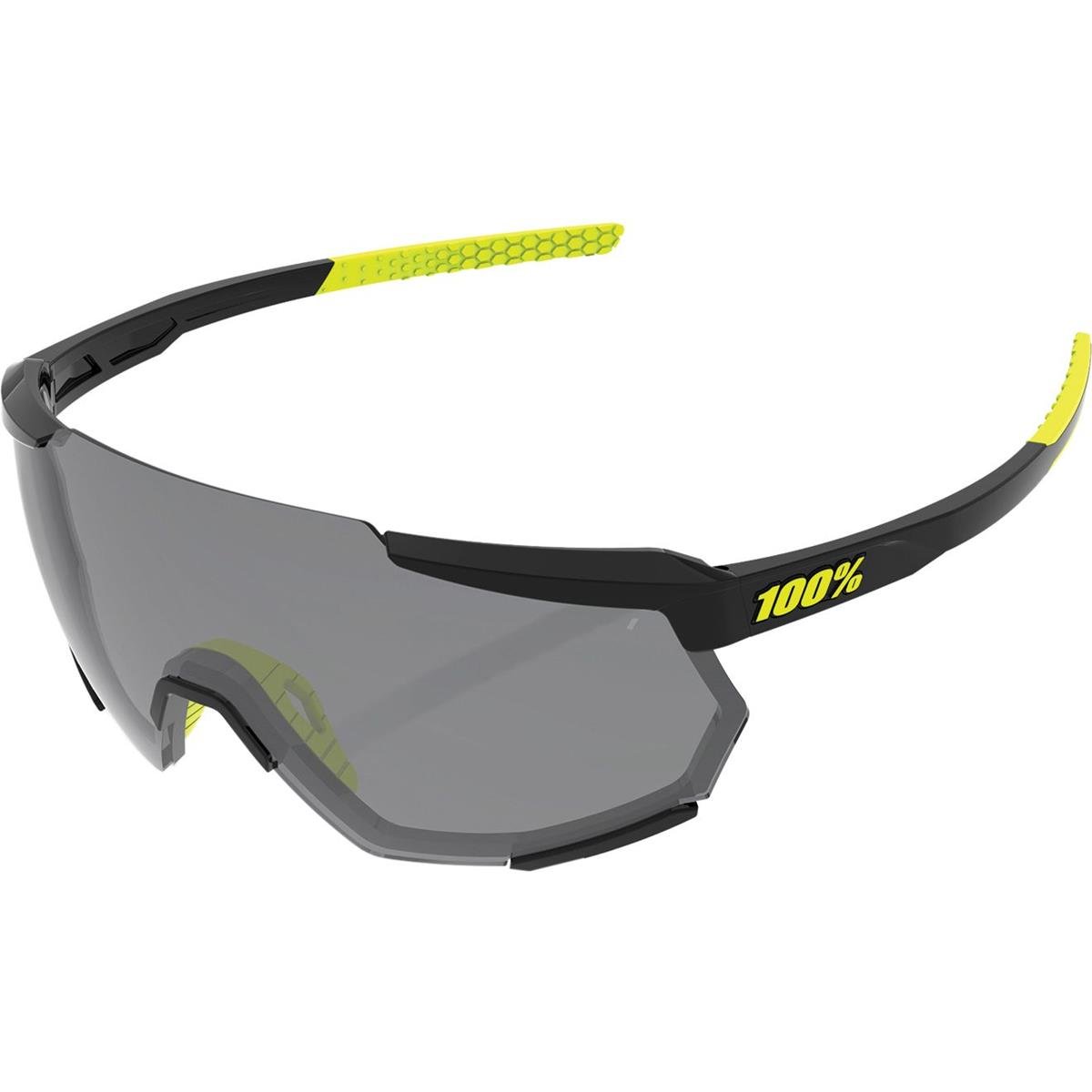 100% MTB Sport Glasses Racetrap Gloss Black - Smoke Lens