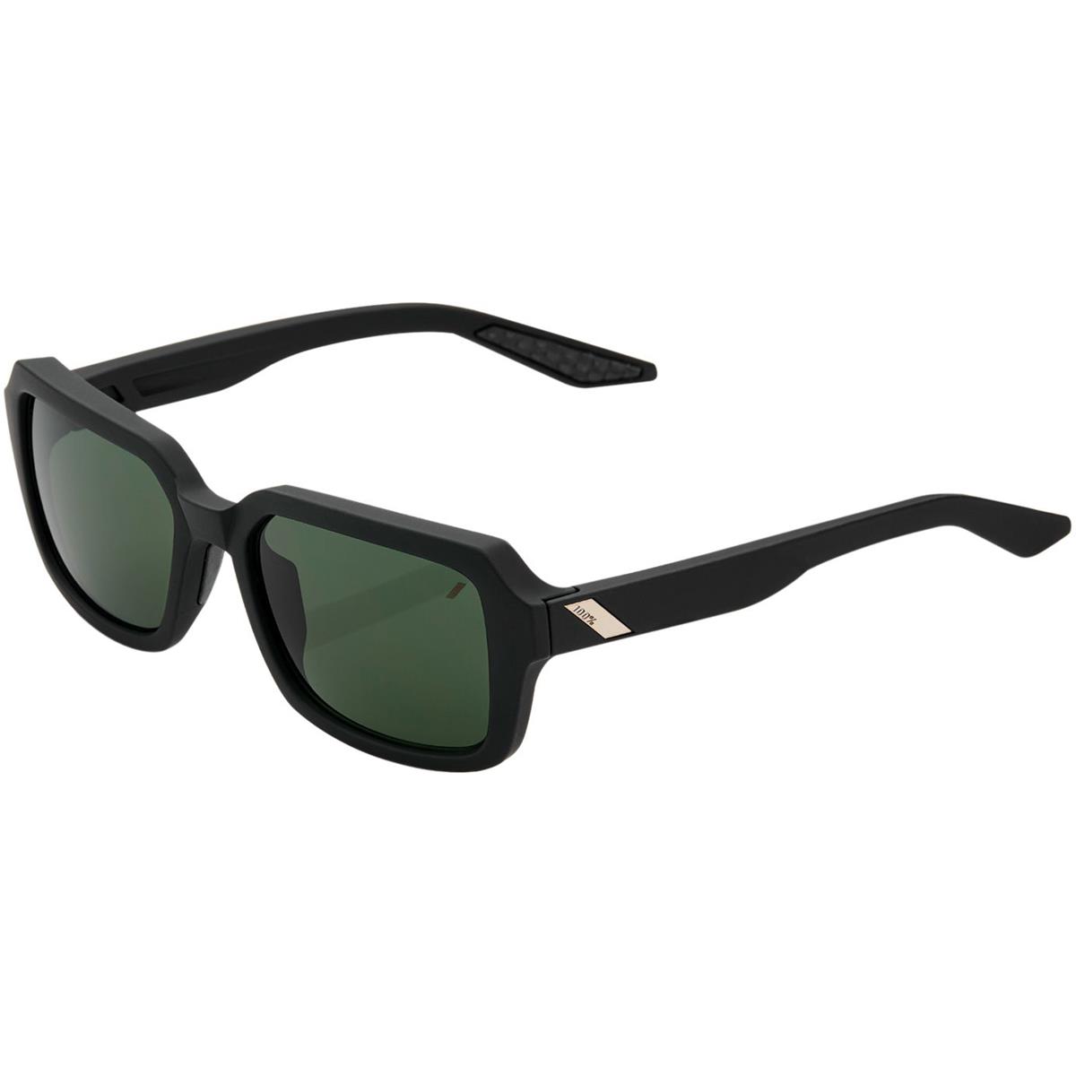 100% Sunglasses Rideley Soft Tact Black - Smoke Lens