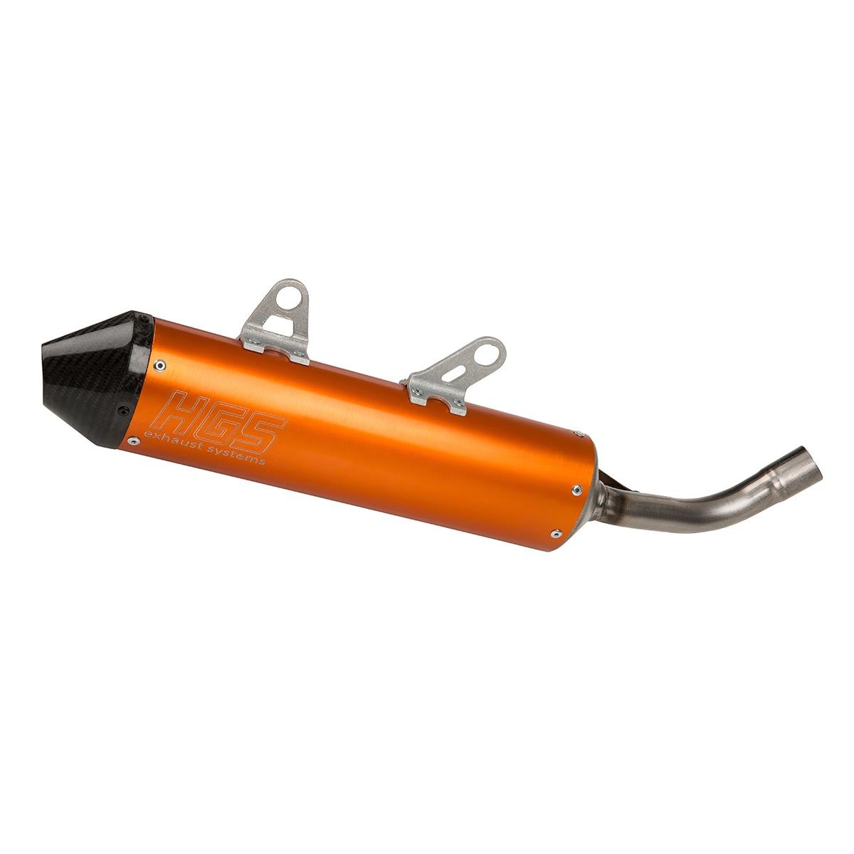 HGS Endschalldämpfer  KTM SX 250 19-22, Orange/Carbon