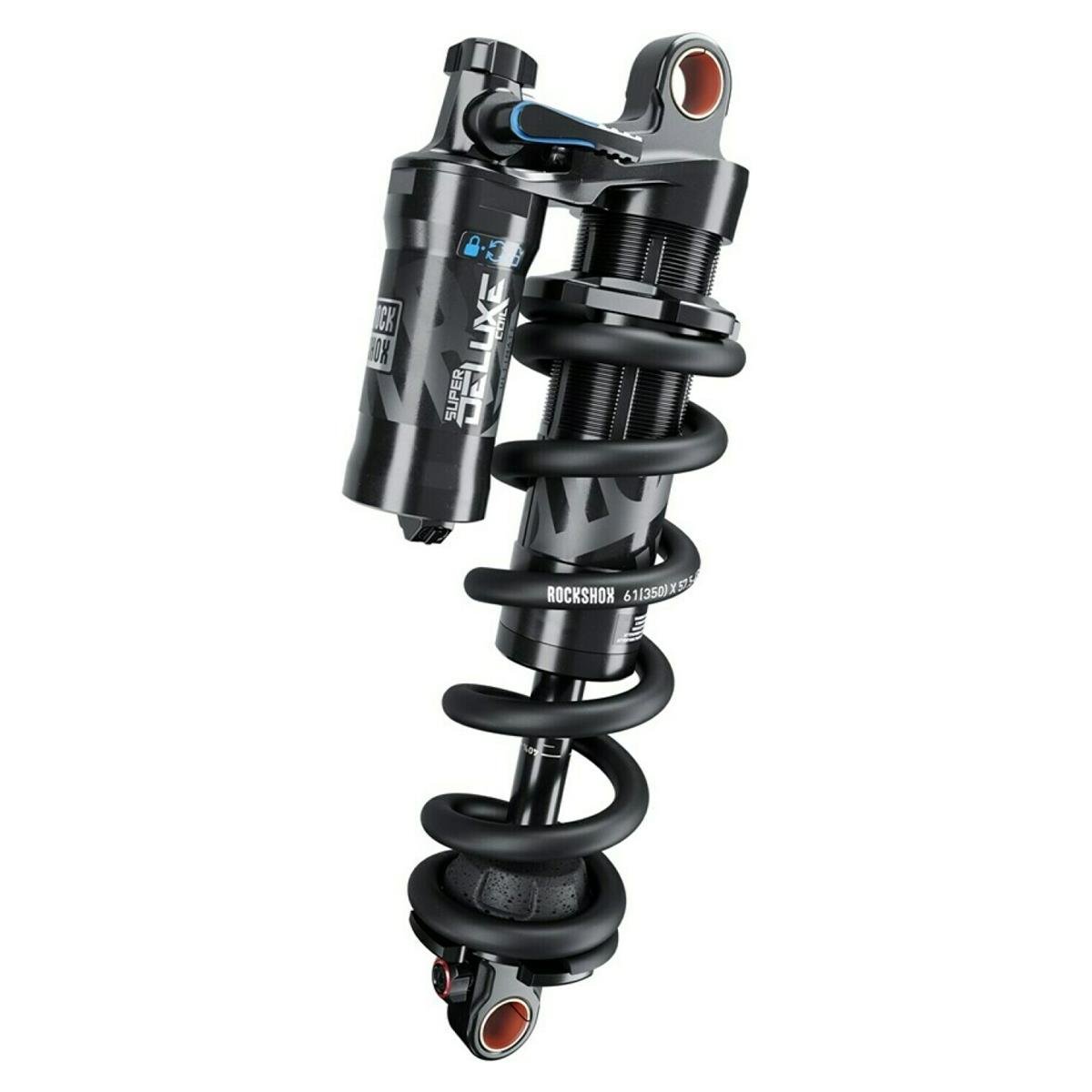 RockShox MTB Rear Shock Super Deluxe Ultimate Coil RCT Trunnion Coil, mid-mid