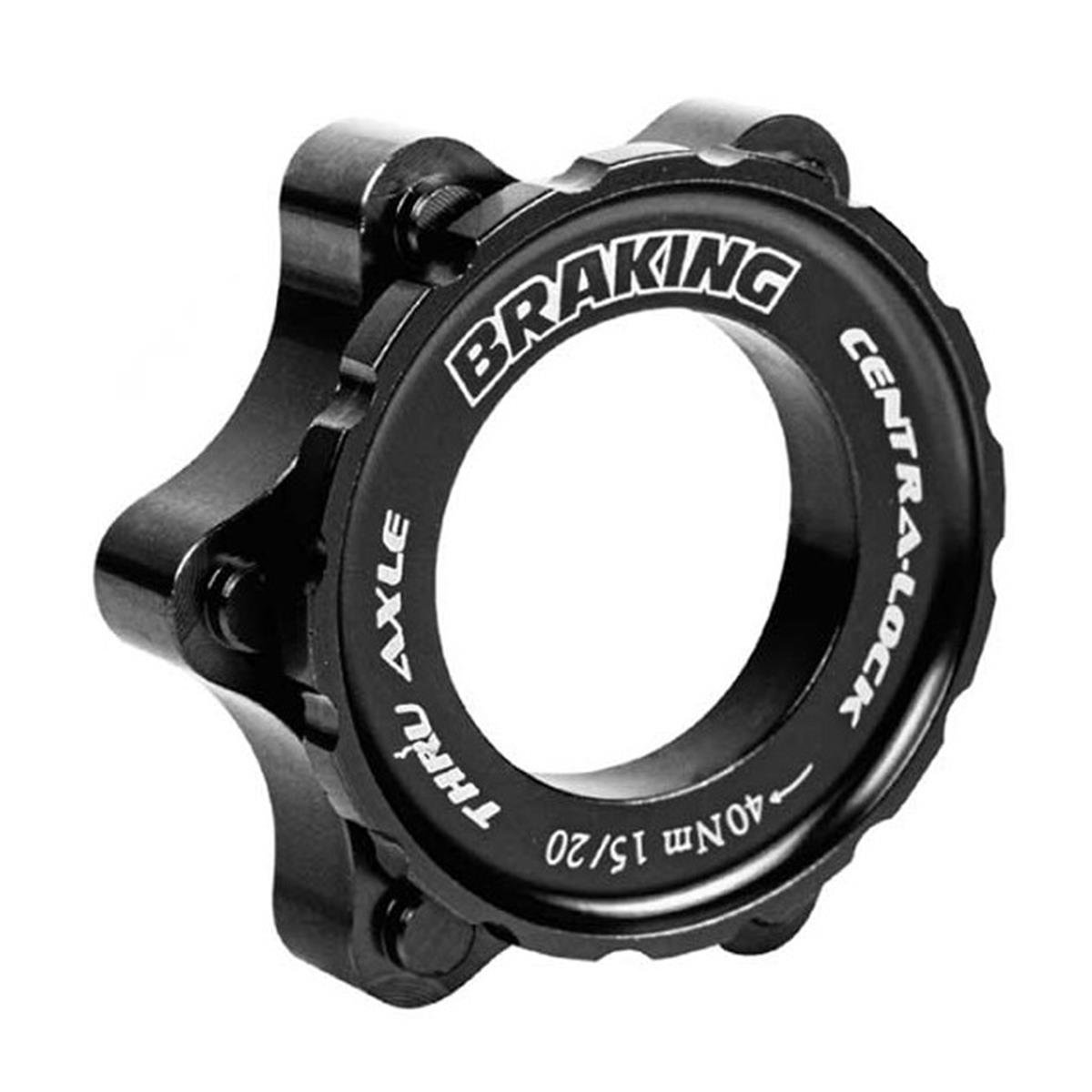 Braking Center Lock Adapter  Black, 15/20 mm