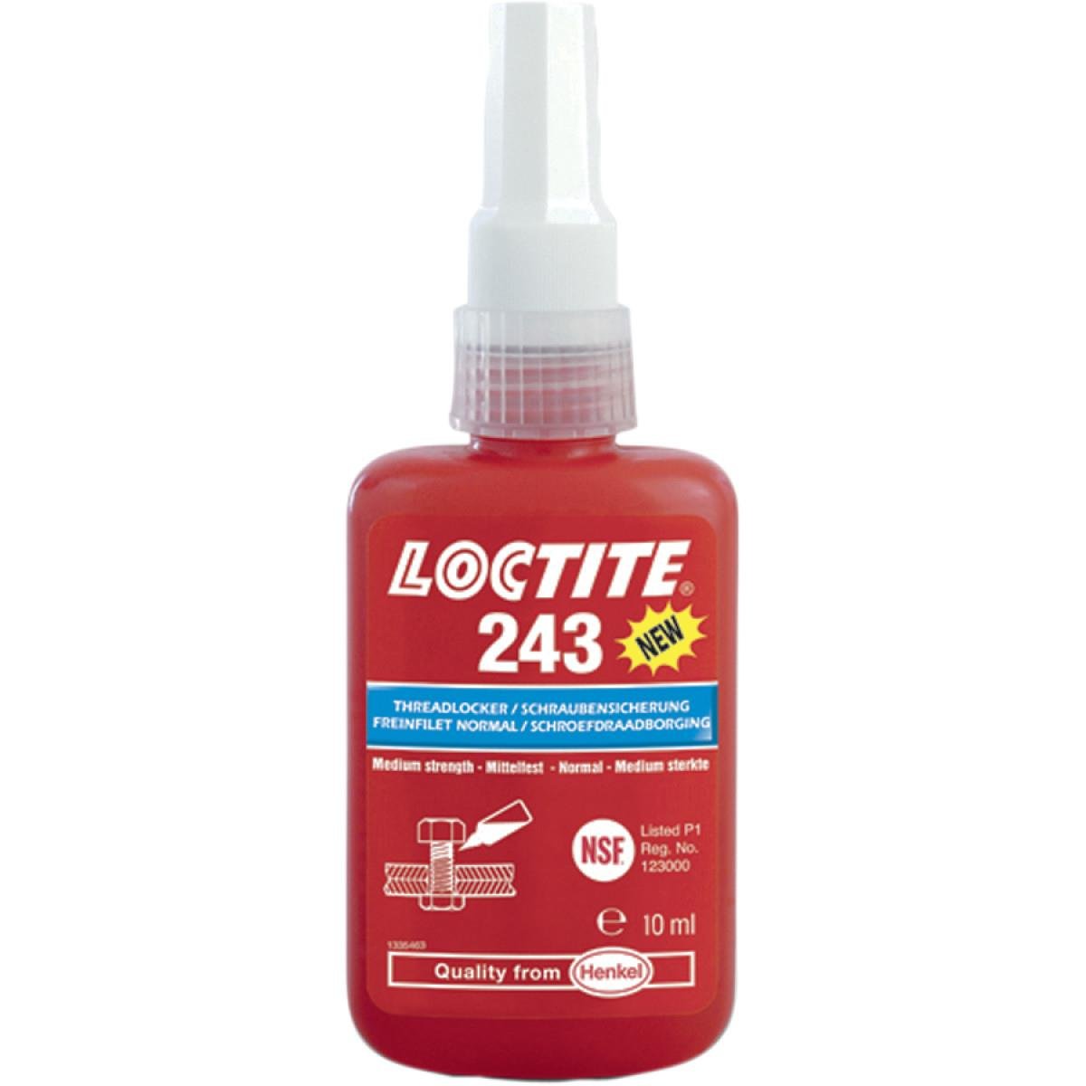 Loctite Threadlocking 243 Medium strength, 10 ml