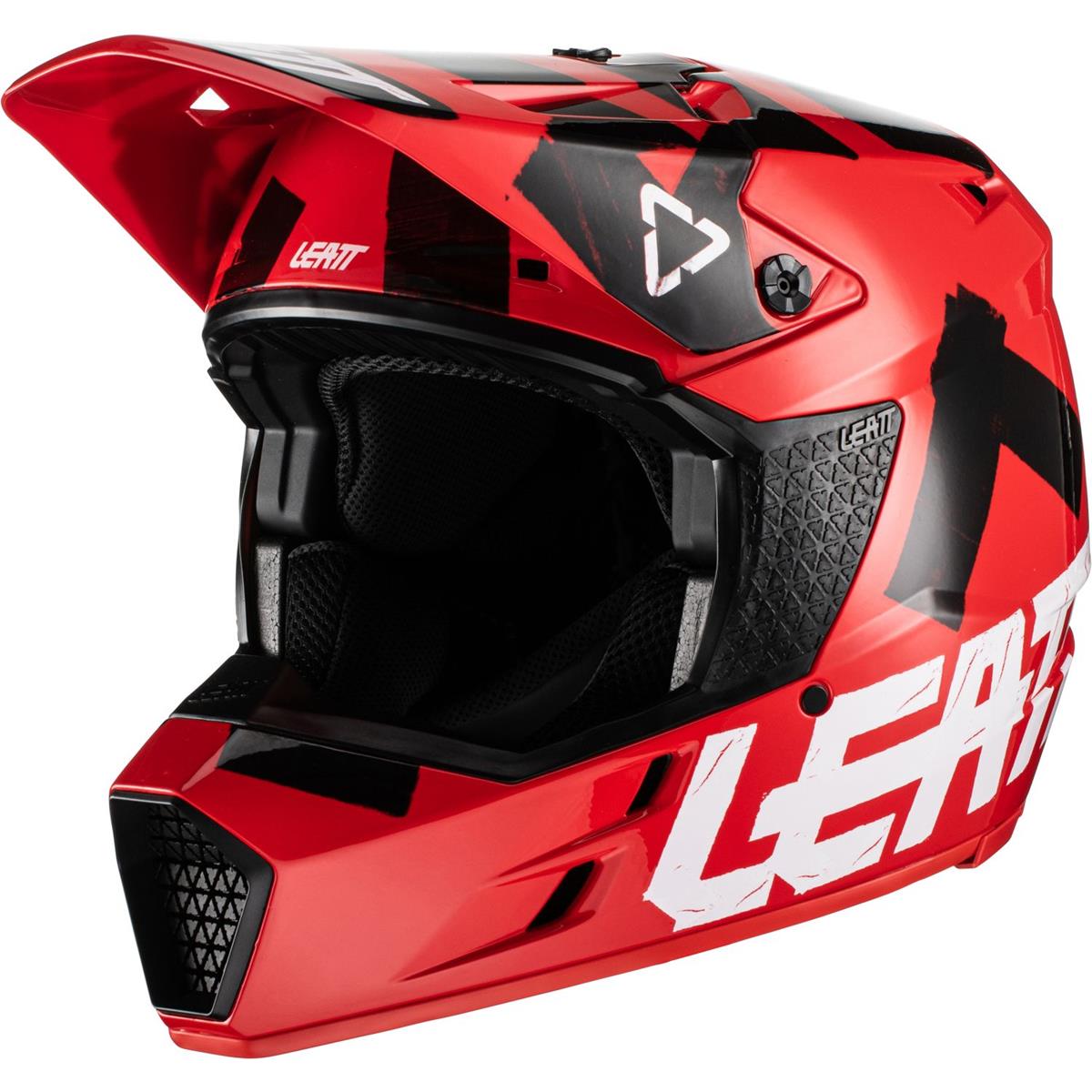 Leatt Bimbo Casco MX Moto 3.5 V22 Rosso