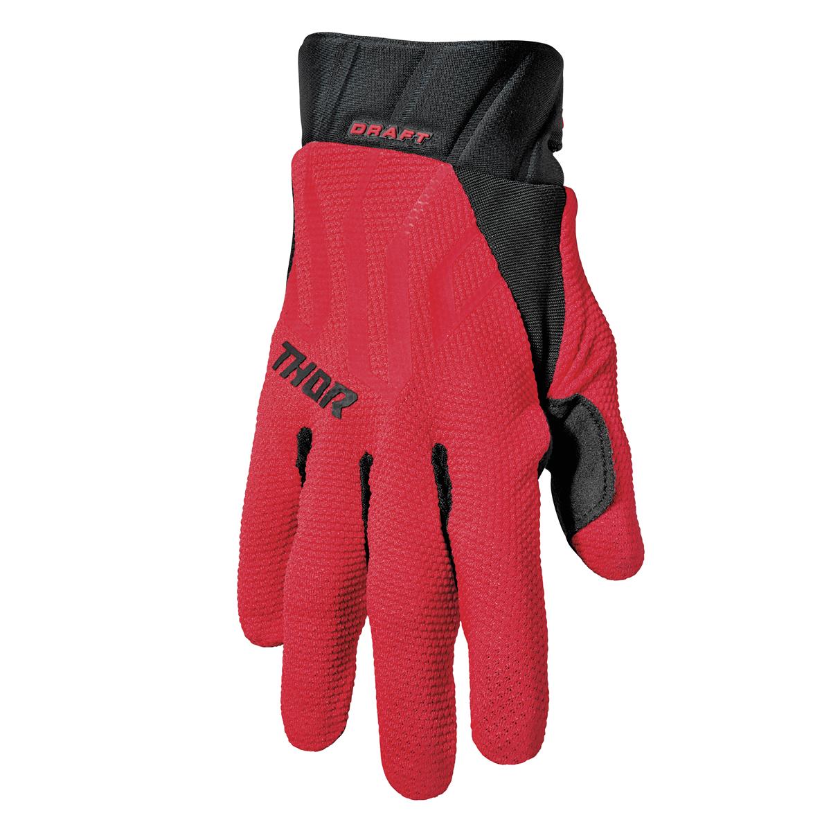 Thor Gloves Draft Red/Black