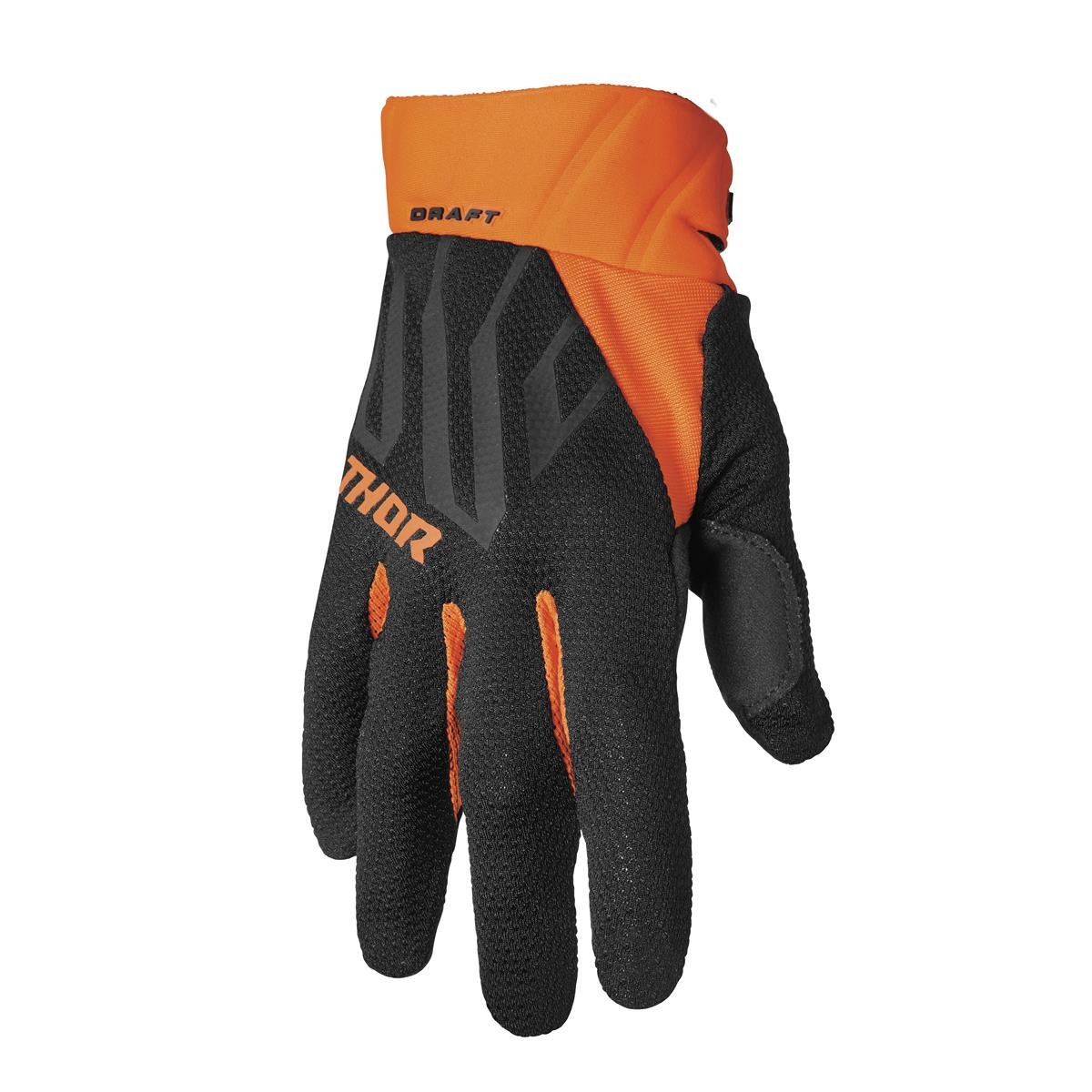 Thor Gloves Draft Black/Orange