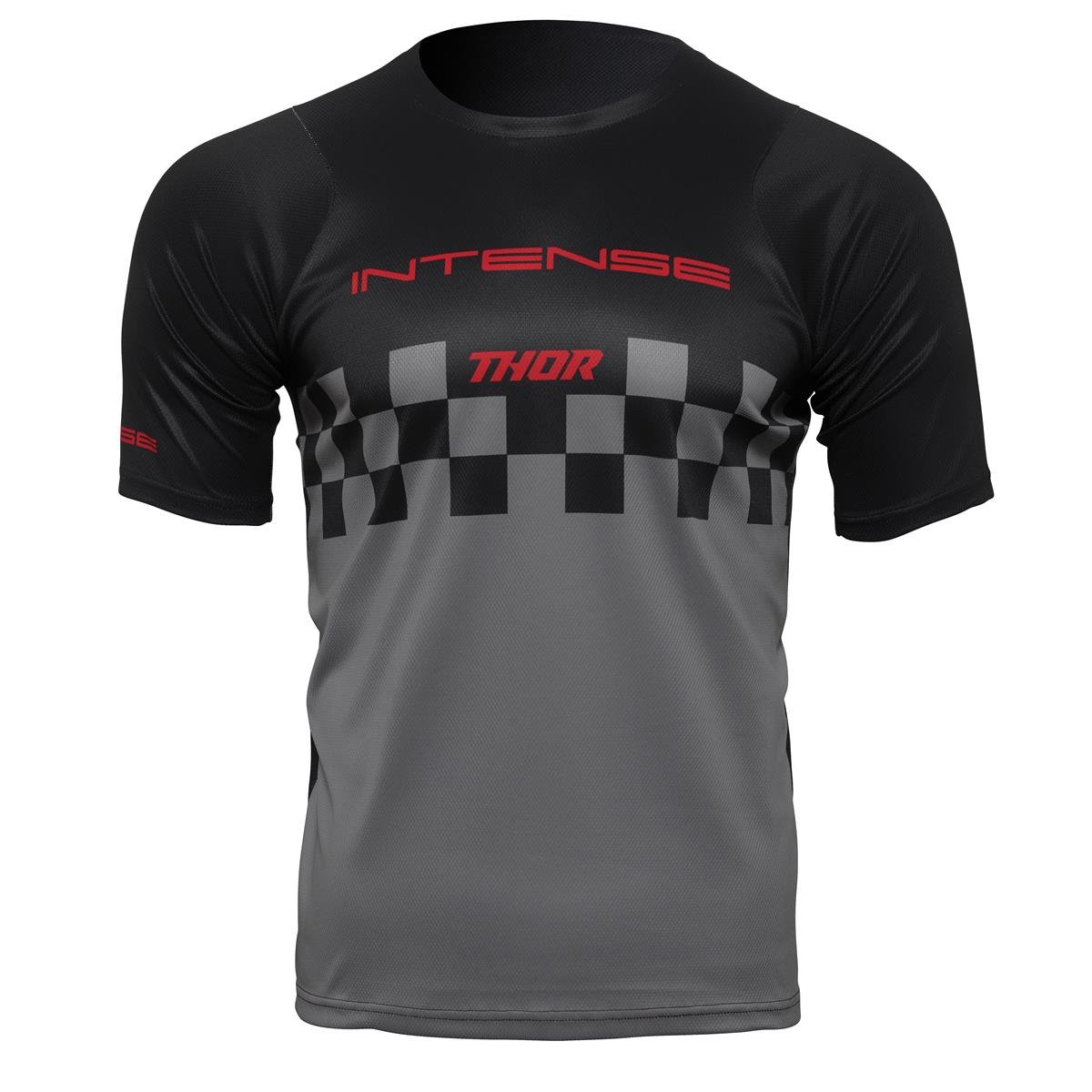 Thor MTB Jerseys Short Sleeve Intense Chex - Black/Gray