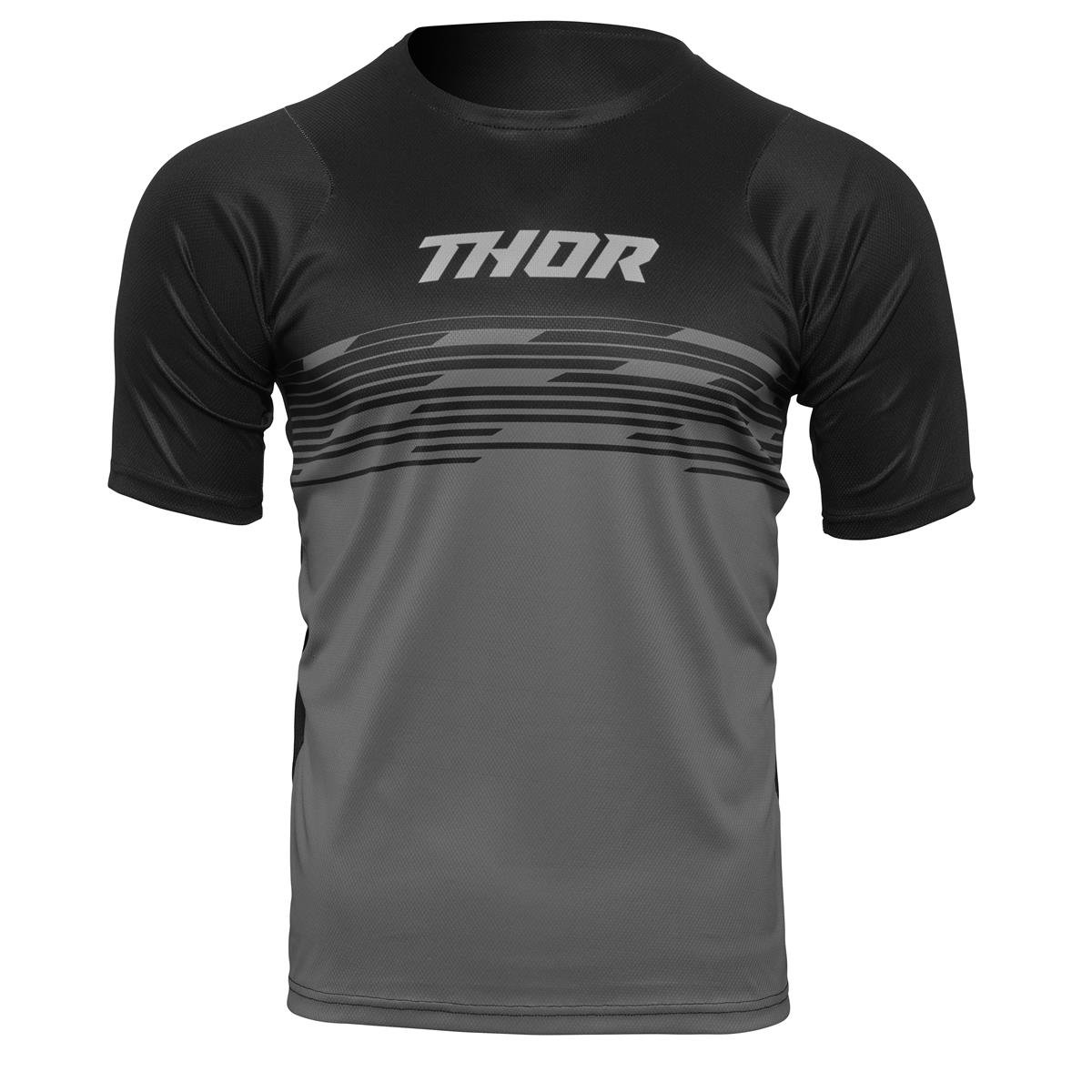 Thor MTB-Jerseys Kurzarm Assist Shiver - Schwarz/Grau