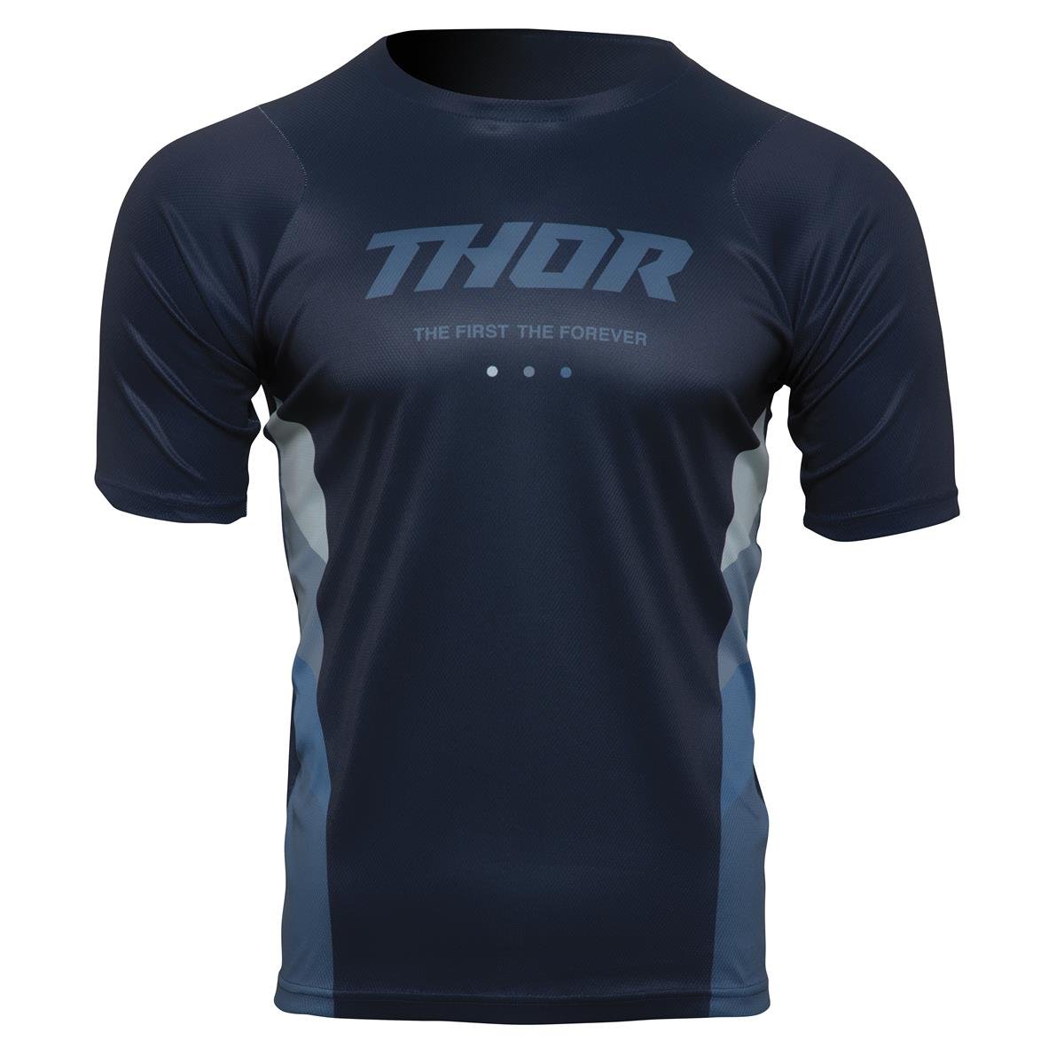 Thor MTB-Jerseys Kurzarm Assist React - Midnight/Teal