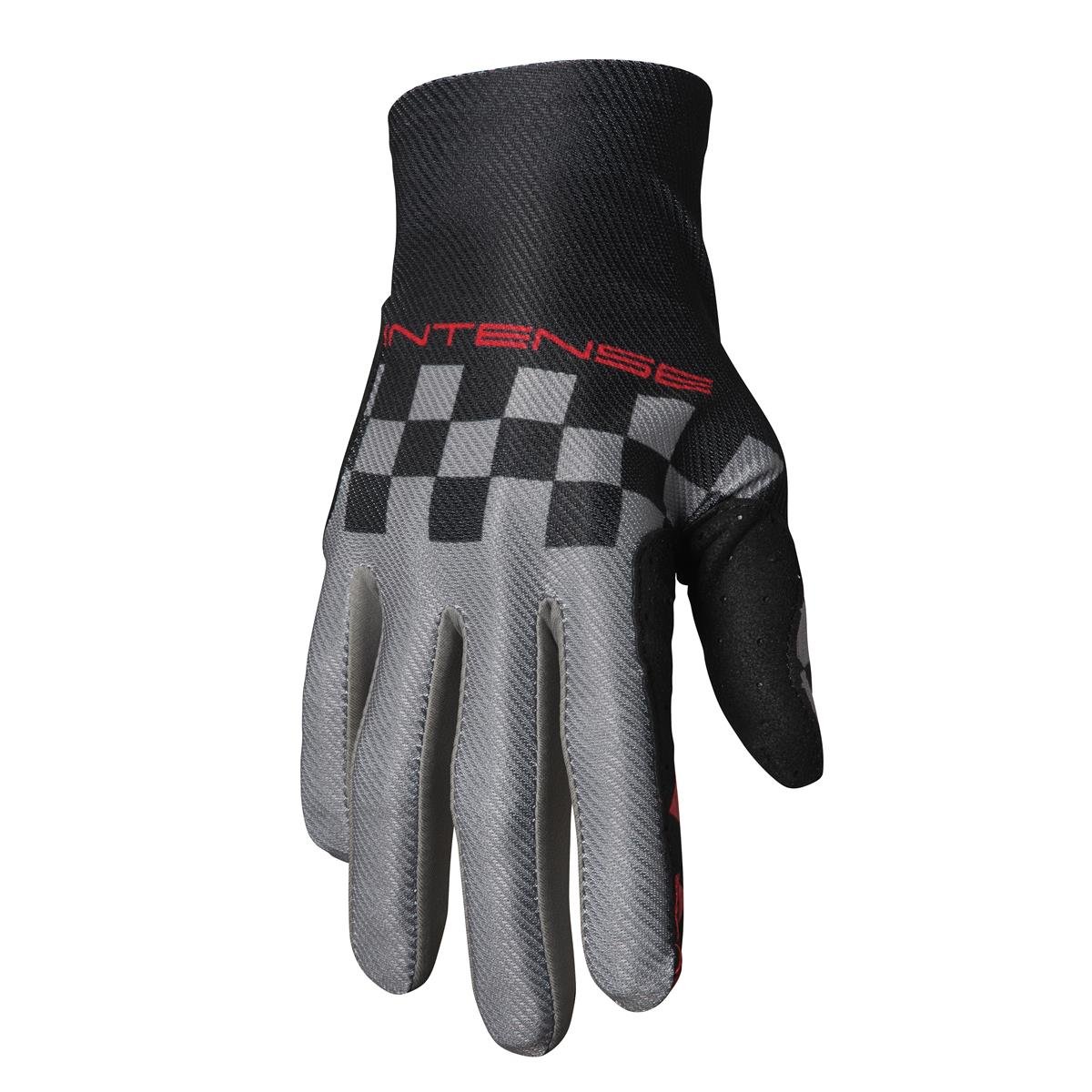 Thor MTB Gloves Intense Chex - Black/Gray