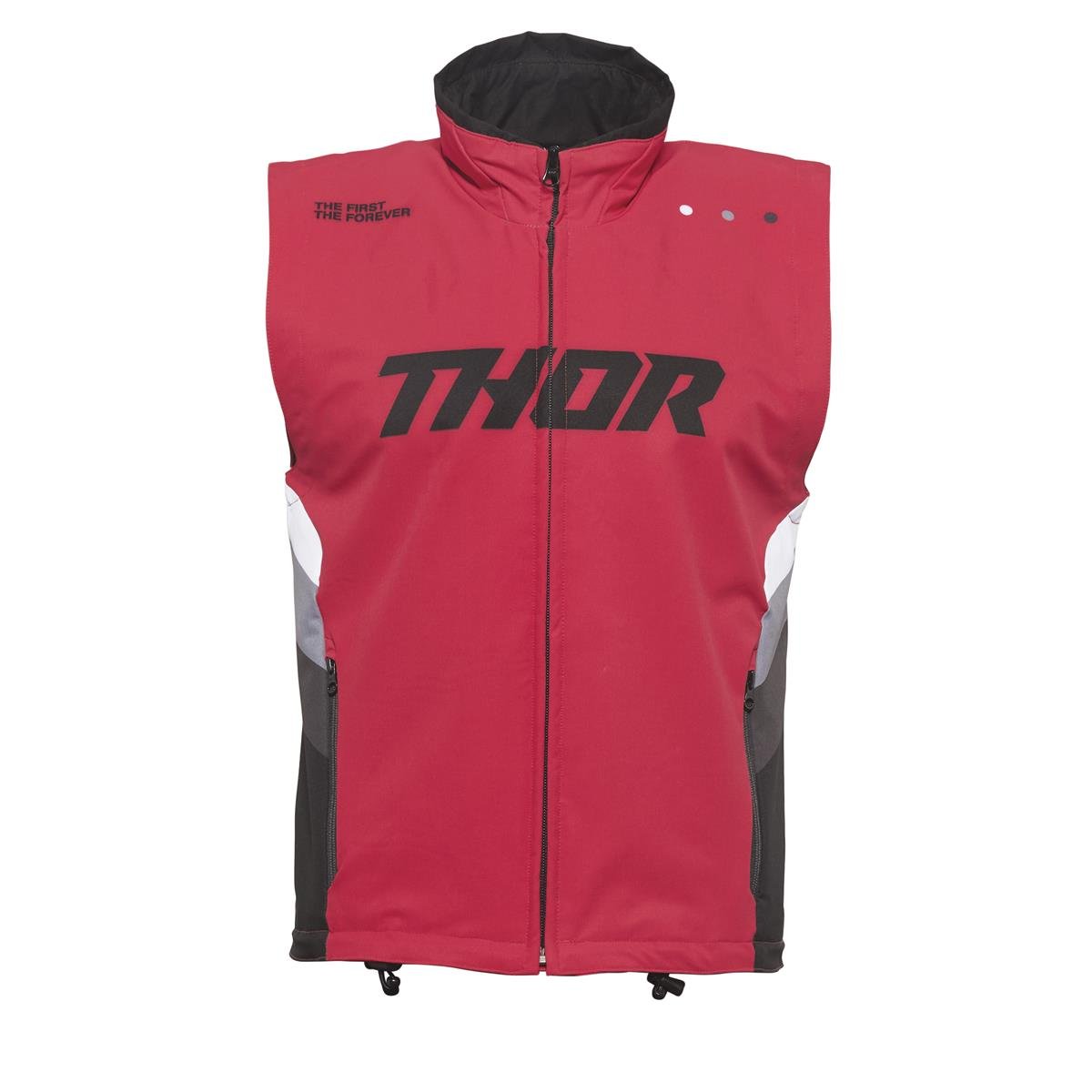 Thor Gilet Enduro Warm Up Rouge/Noir | Maciag Offroad