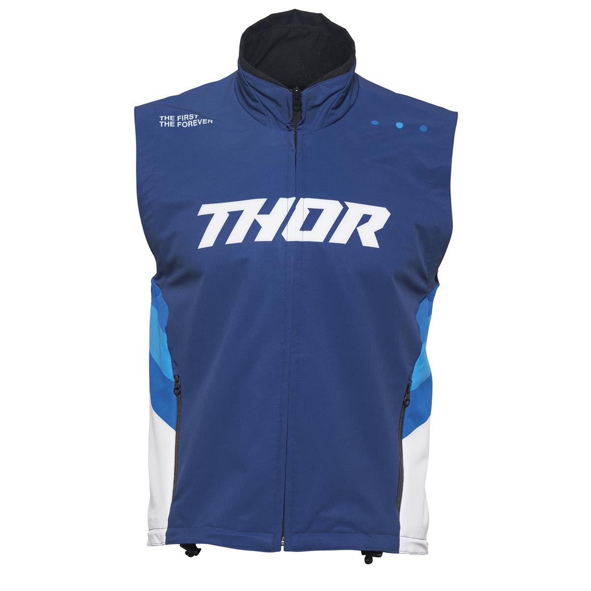 Thor Gilet Enduro Warm Up Blu/Bianco