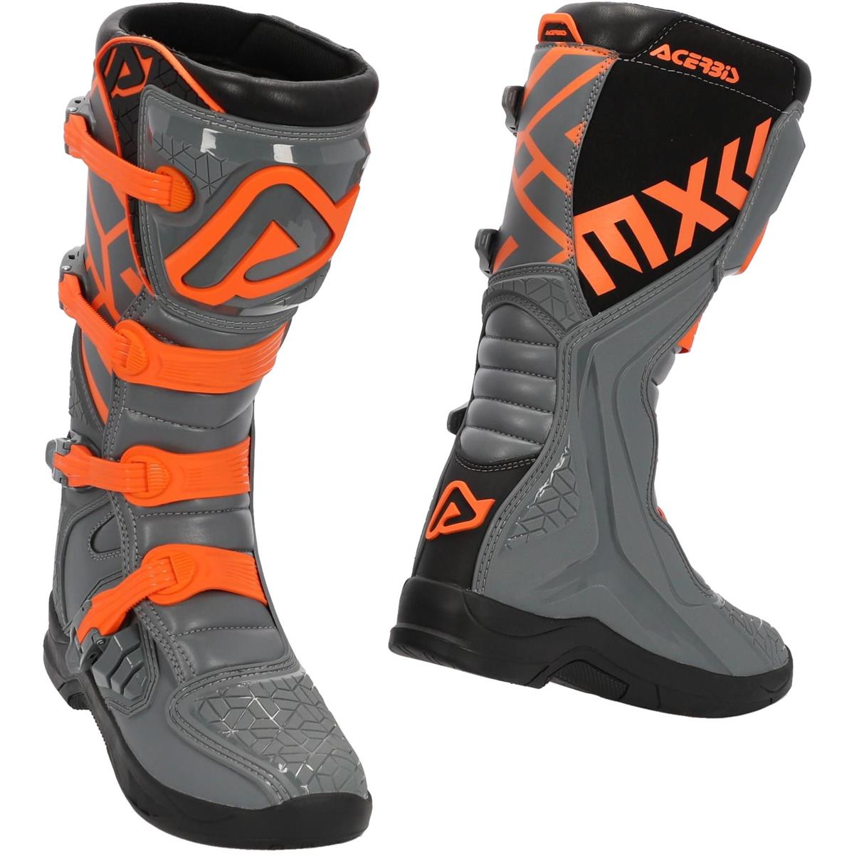 Acerbis Bottes MX X-Team Gris/Orange