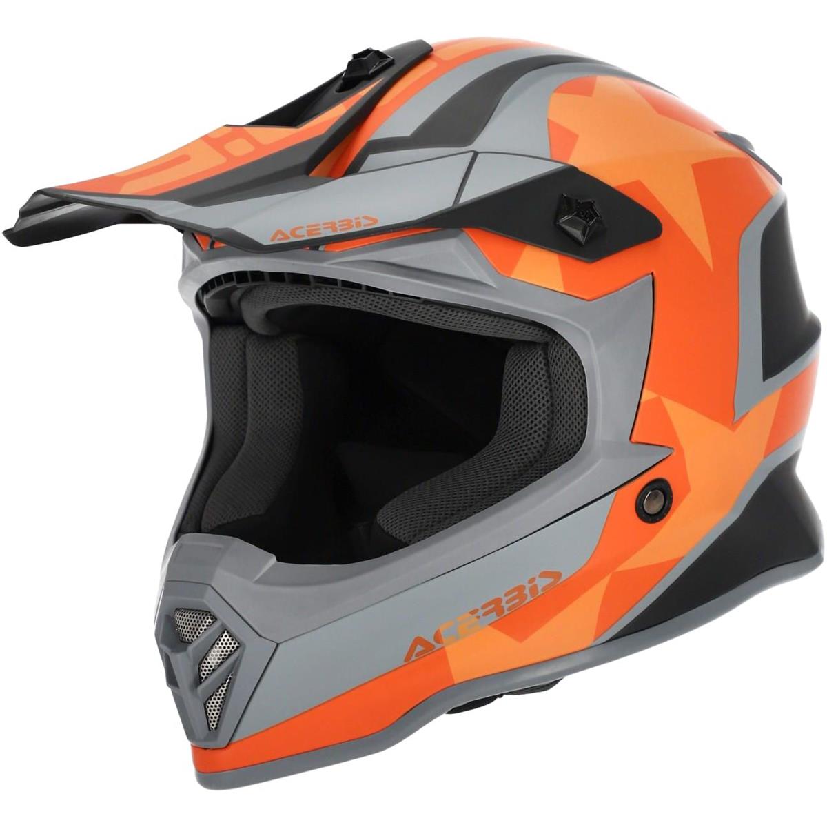 Acerbis Kids MX Helmet Steel Black/Orange