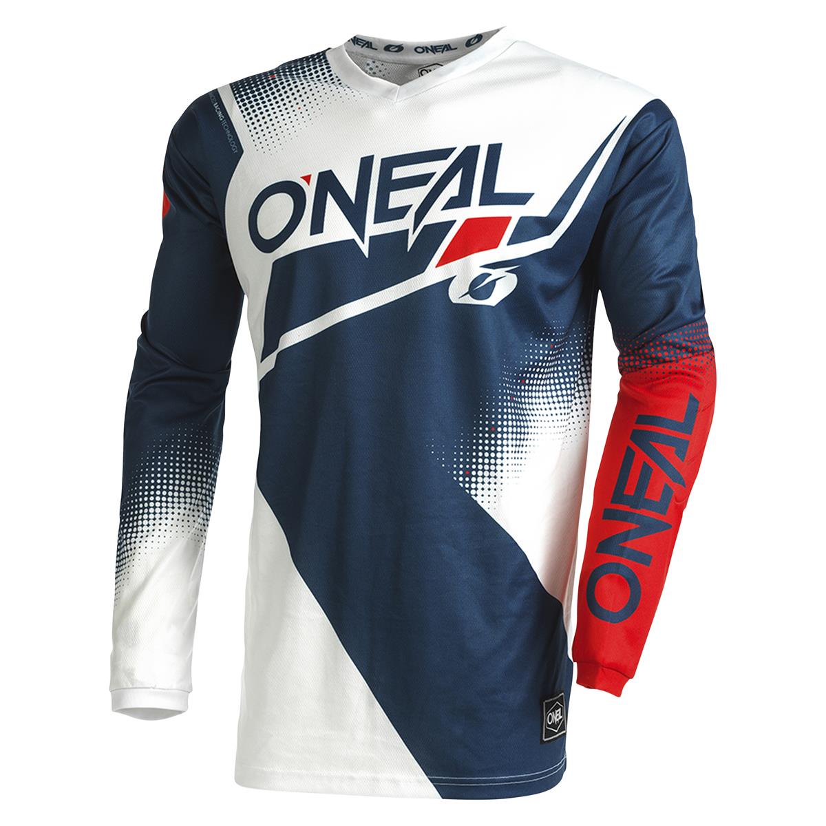 O'Neal Maillot MX Element Racewear V.22 - Bleu/Blanc/Rouge